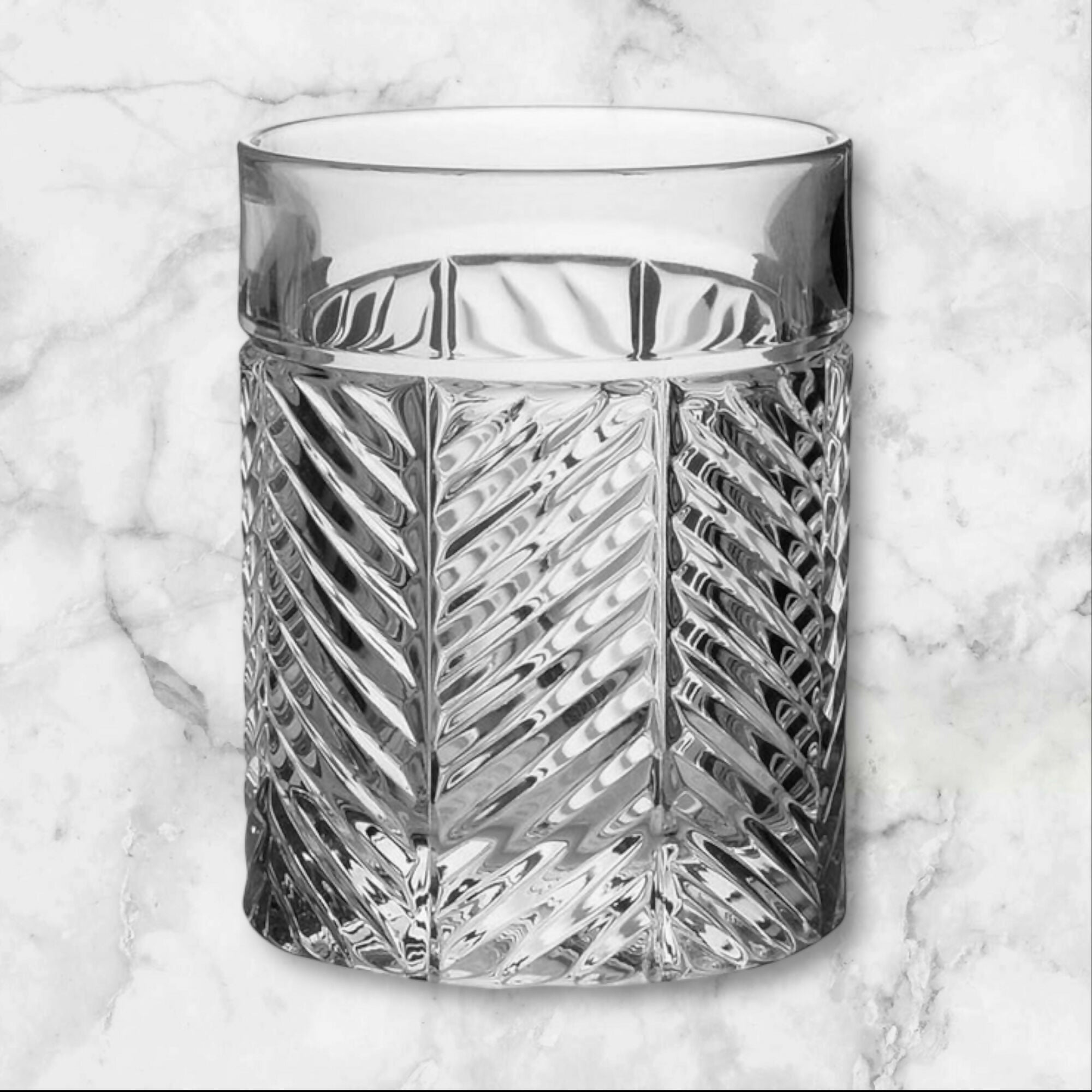 Ralph Lauren Herringbone Old Fashioned Glass | Single | Excellent Condition