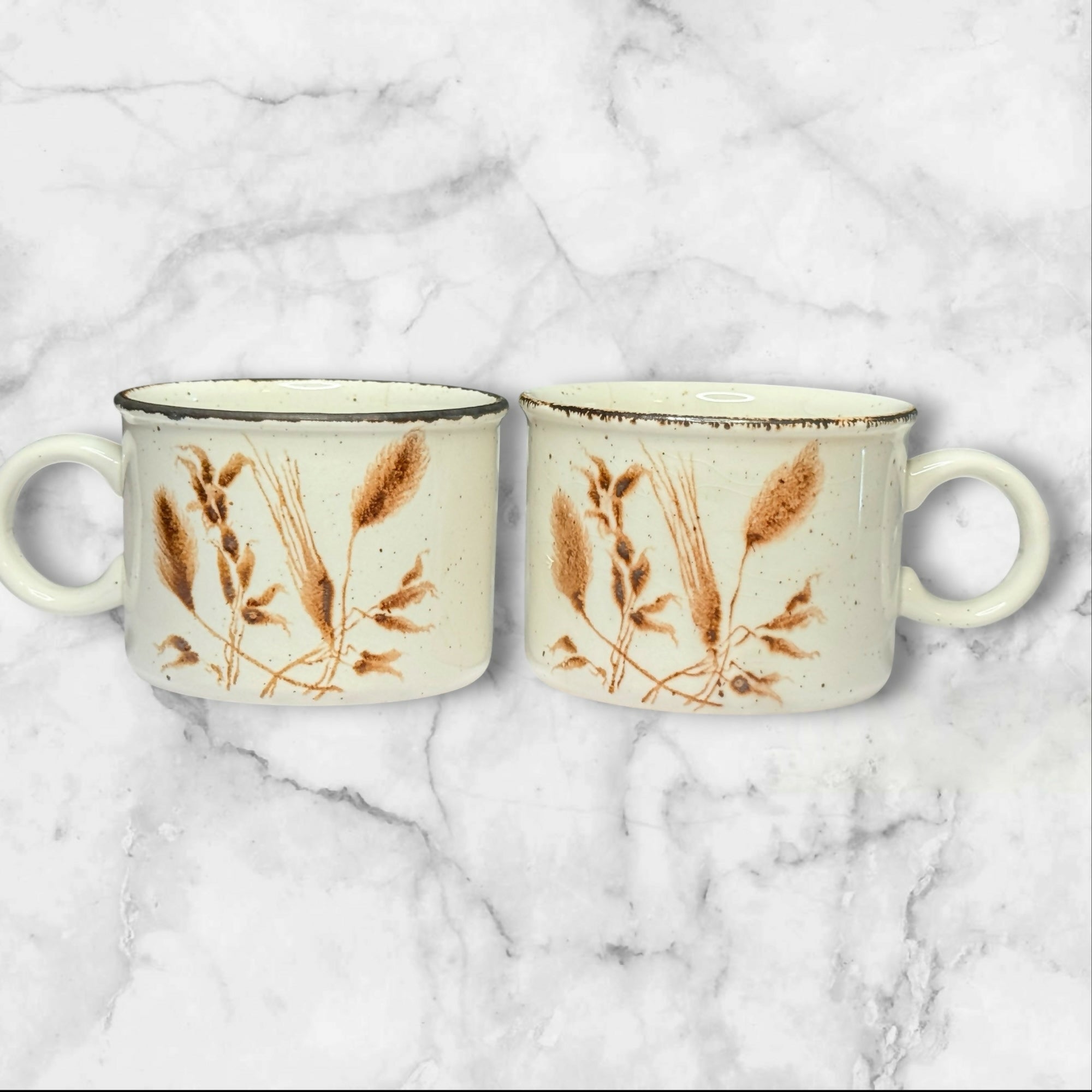 Dansk Tivoli Belles Fleurs Gray Mugs | Set of 4 | Great Condition
