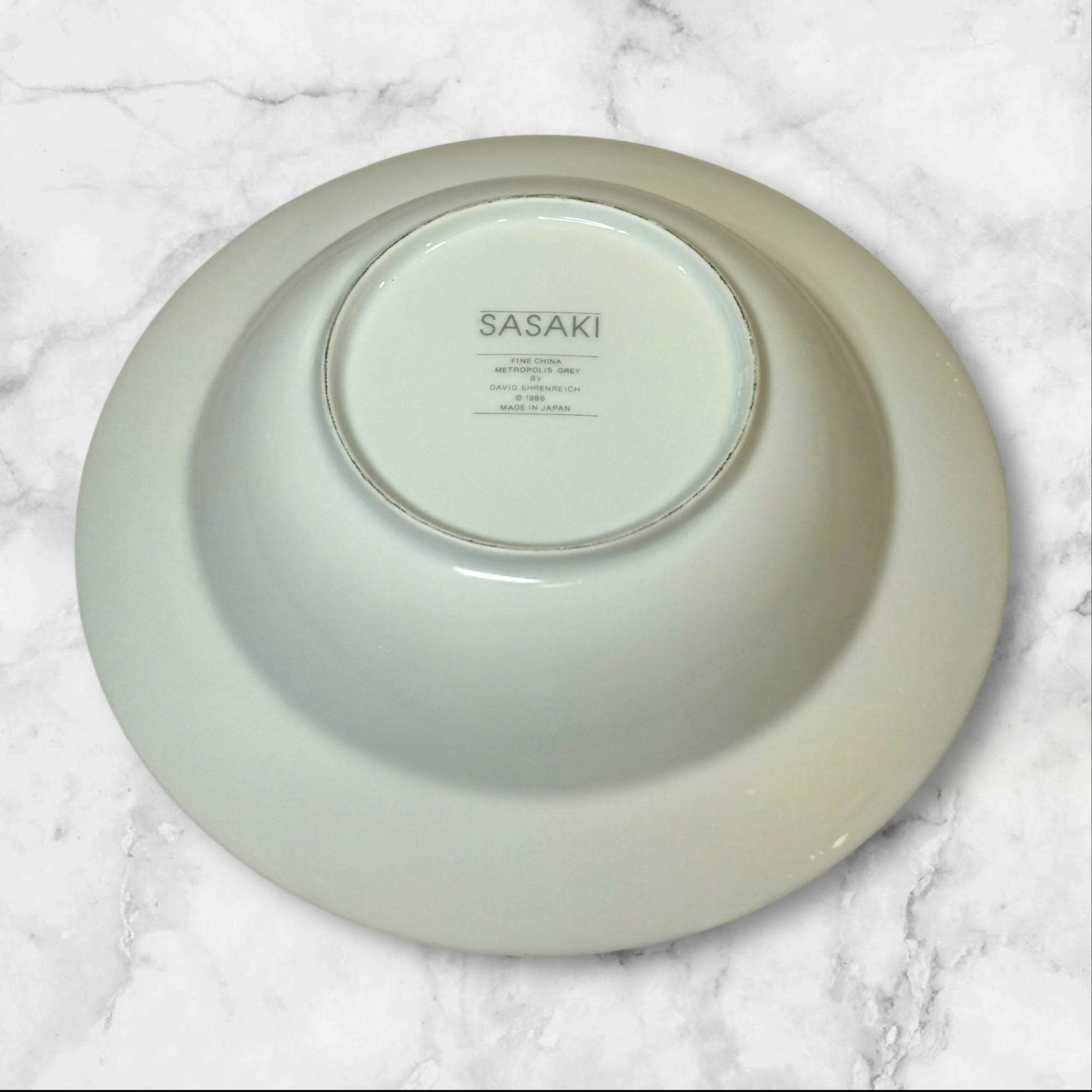 Sasaki Metropolis Grey Round Vegetable Bowl | 10” Serving Bowl | Great Condition