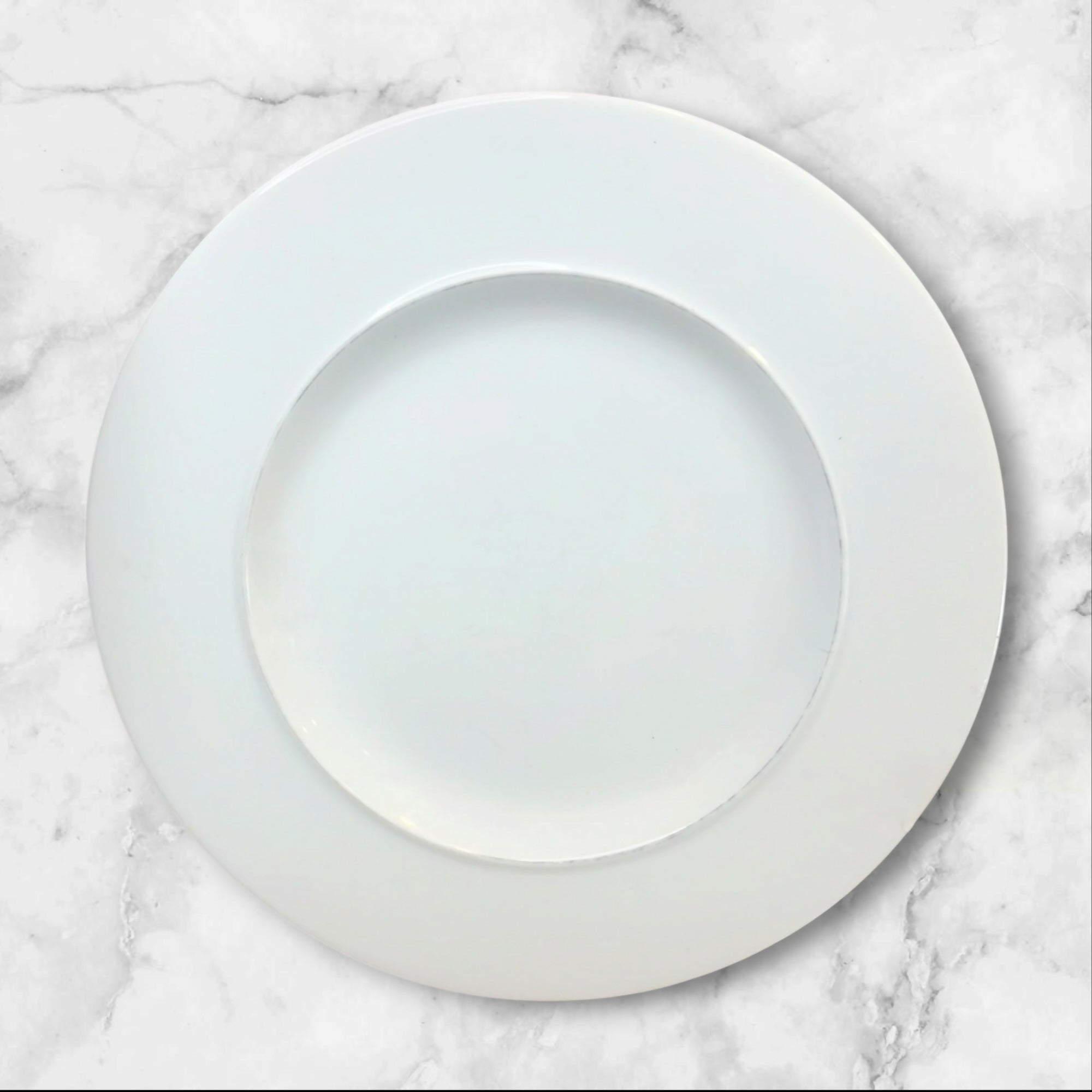 Crate & Barrel Epoch Blue Line Salad Plates | Set of 6 | Fair Condition