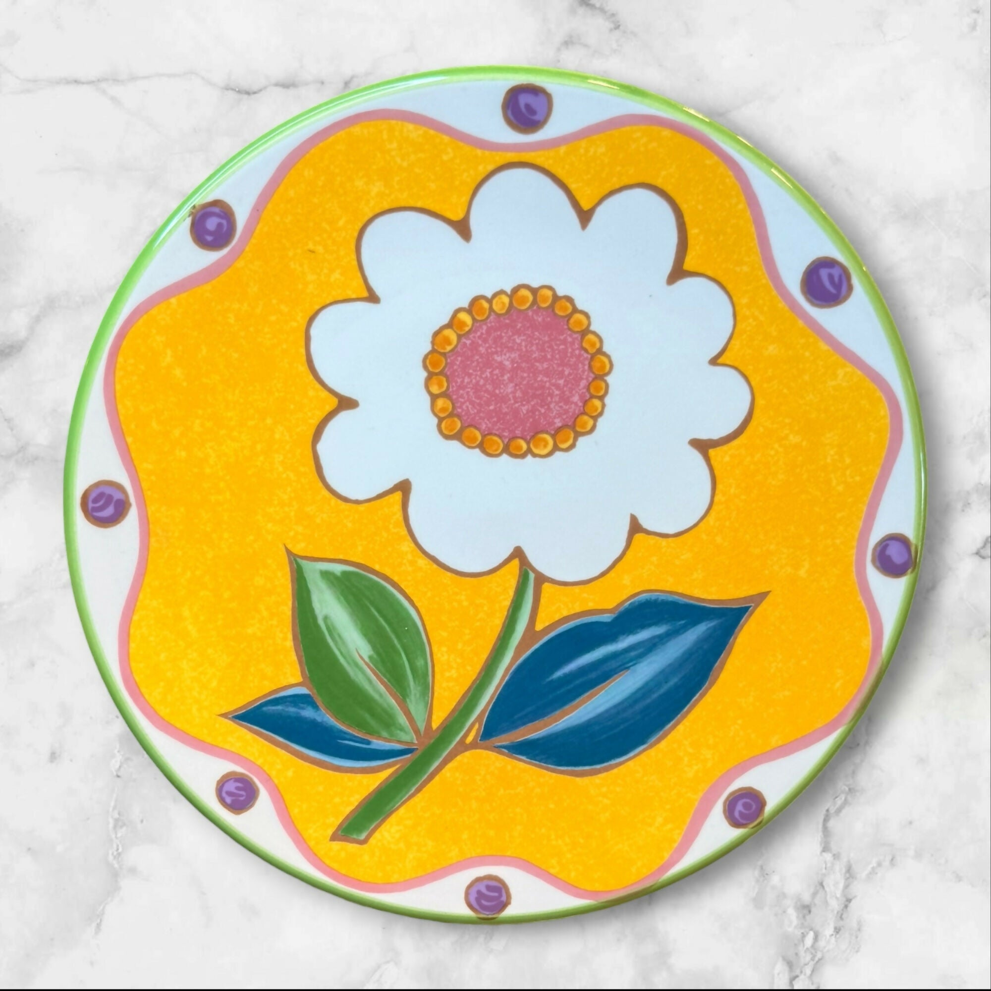 Mikasa Fanciful Floral Salad Plates Set of 4 | Great Condition | Japan
