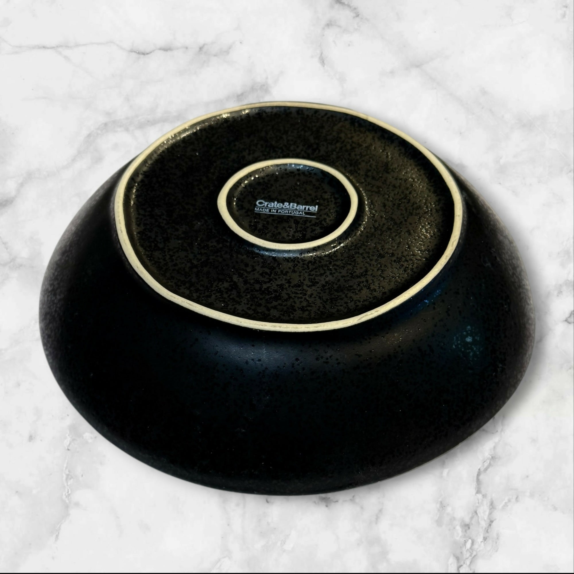 Crate & Barrel Marin Matte Black Pasta Bowls | Set of 4 | Gently Used