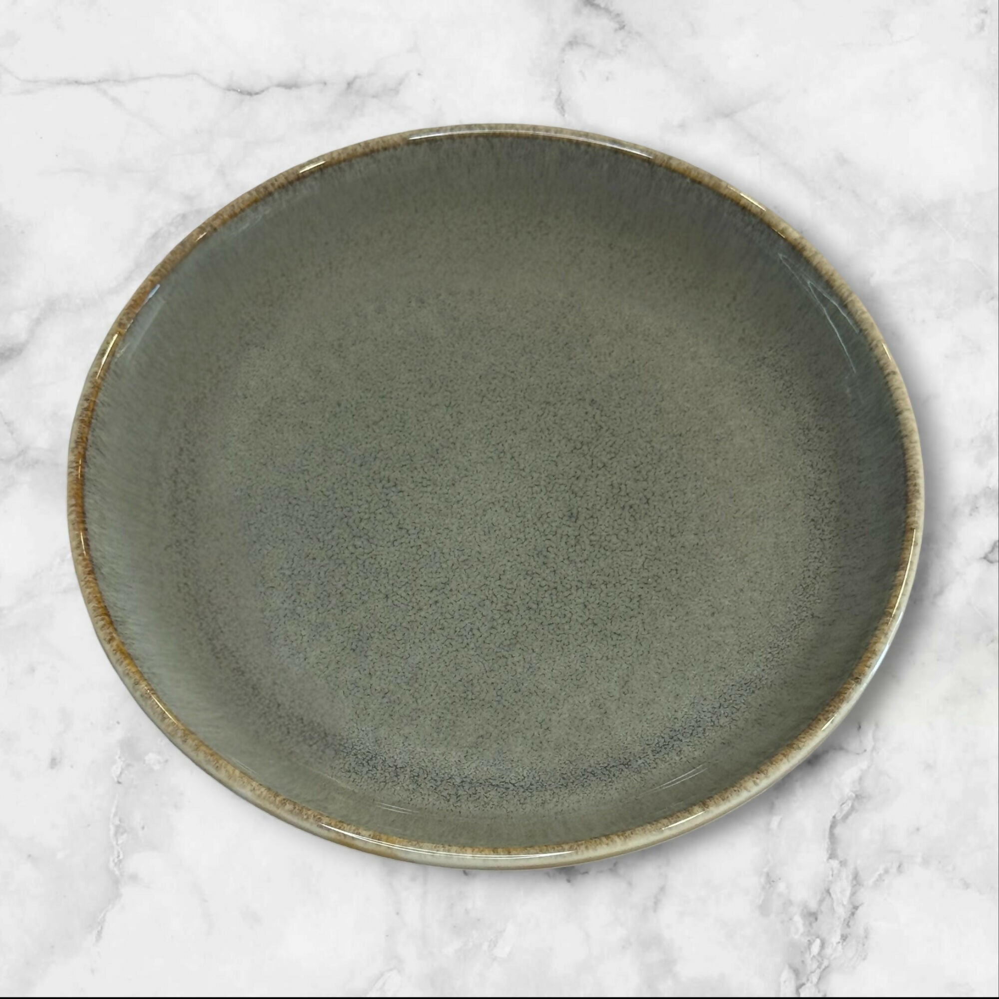 Sango Resona Moss Green Dinner & Salad Plates | Set of 8 | Excellent