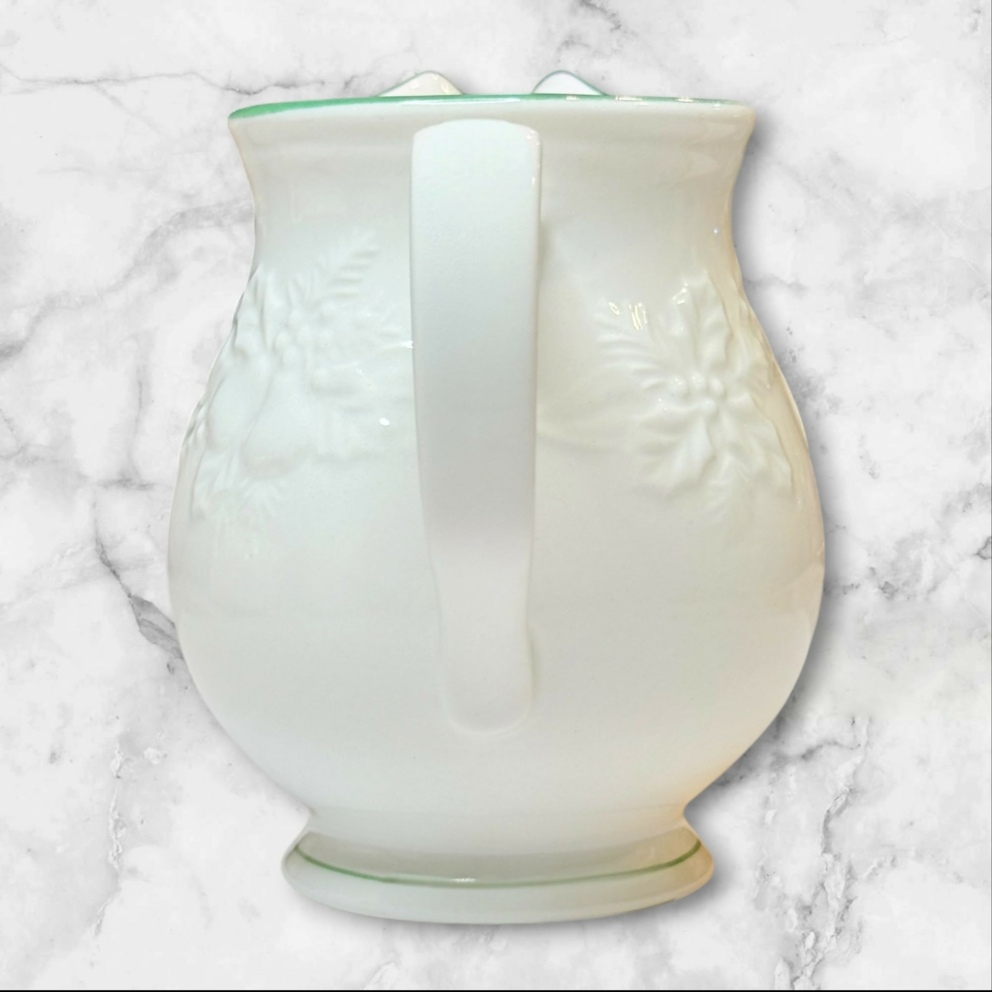Mikasa Holiday Season Creamer | Embossed Stoneware | Excellent Condition
