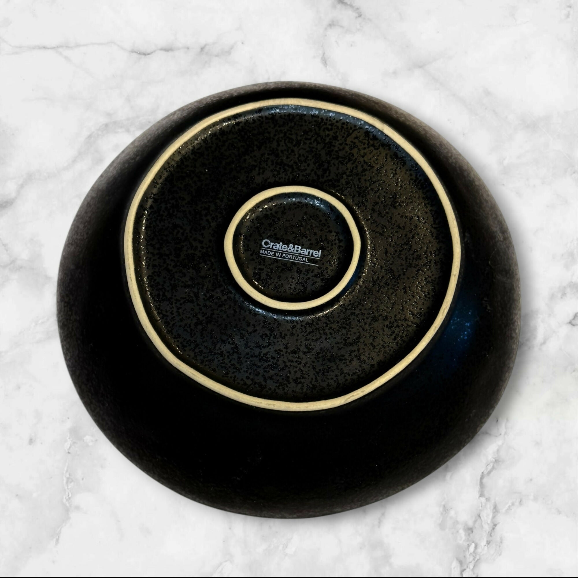 Crate & Barrel Marin Matte Black Pasta Bowls | Set of 4 | Gently Used