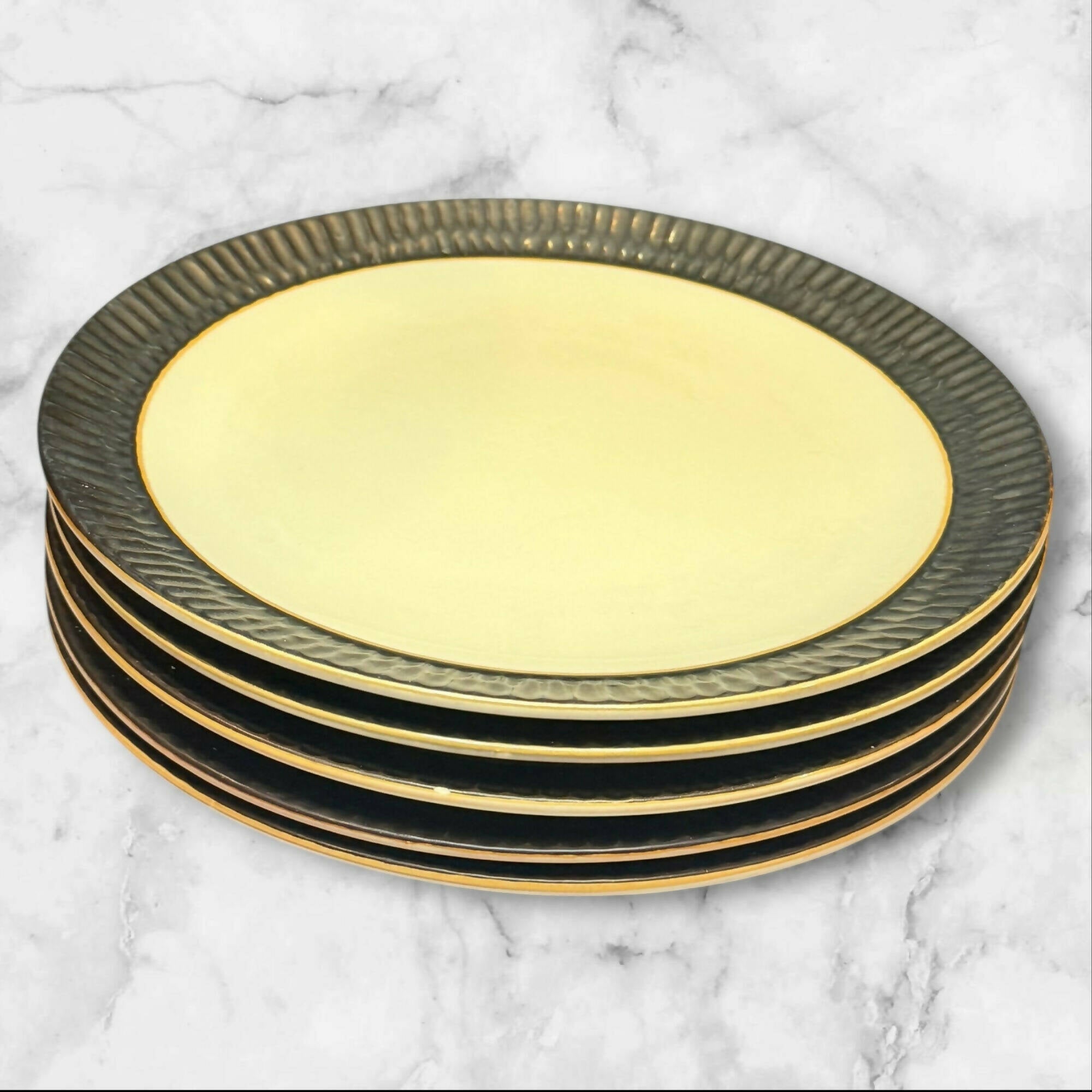 Crate & Barrel Scavo Dinner Plates | Set of 5 | Great Condition | Pre-Owned