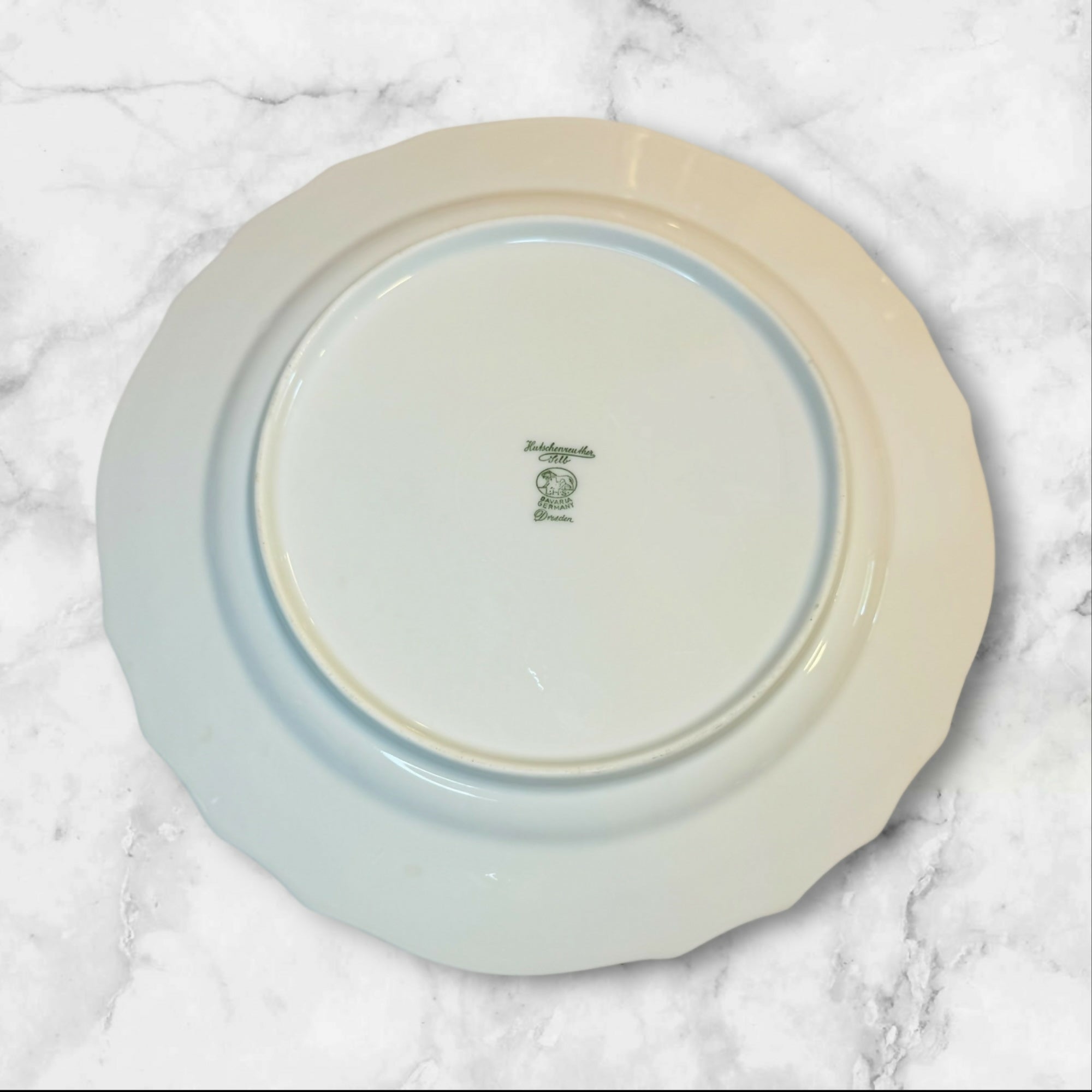 Hutschenreuther Dresden All White Dinner Plates Set of 3 | Excellent Condition