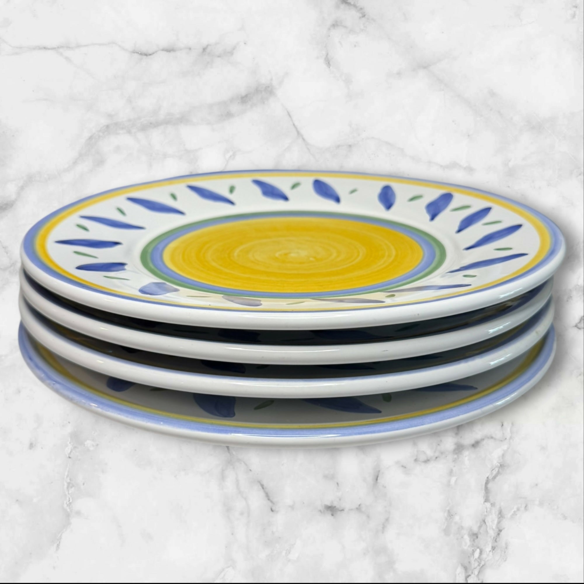 Williams Sonoma Tournesol Italy Dinner Plates | Set of 4 | Great Condition
