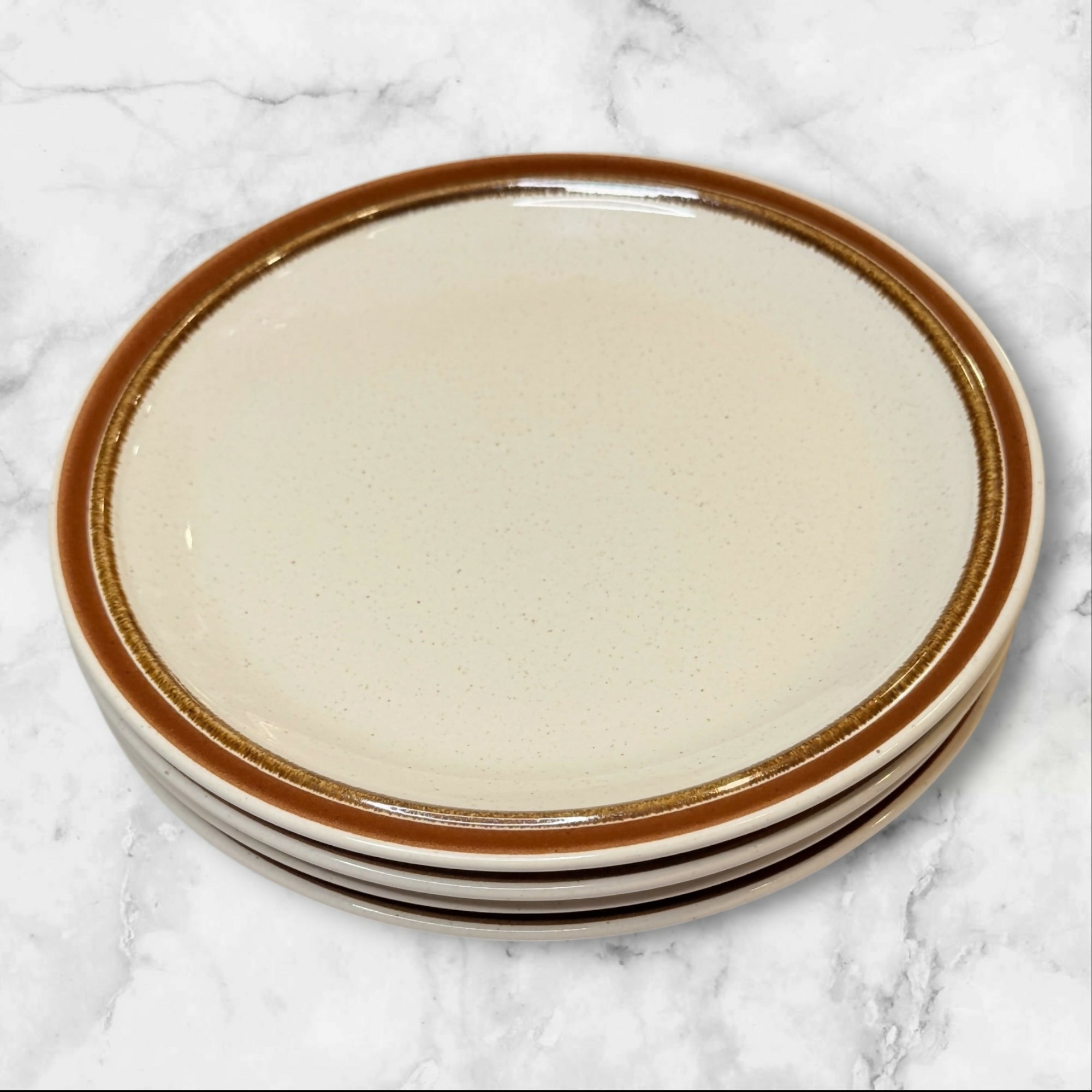 Sunmarc Le’Banc Terra Rust Salad Plates | Set of 4 | Excellent Condition
