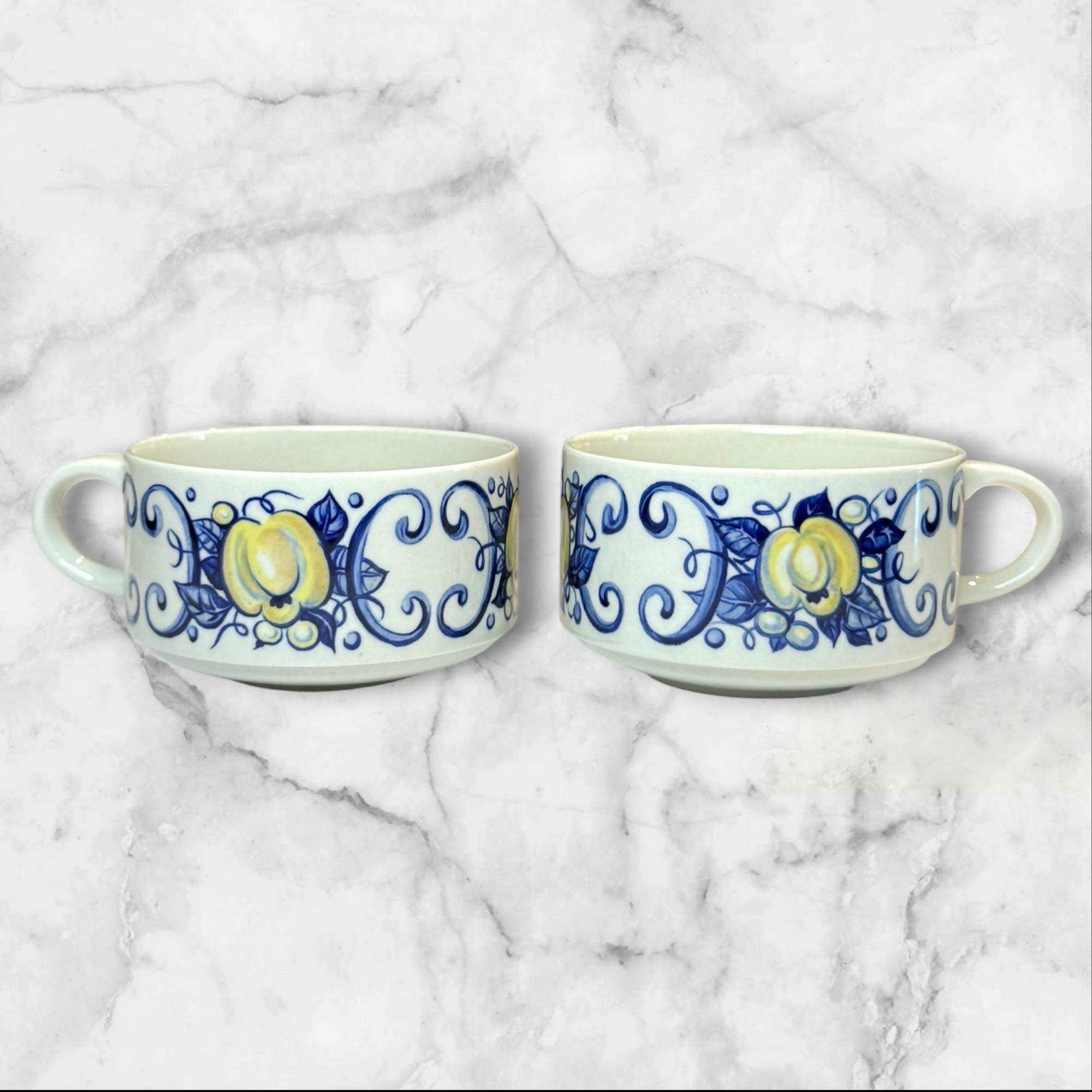 Villeroy & Boch Cadiz Cream Soup Cups | Set of 2 | Great Condition