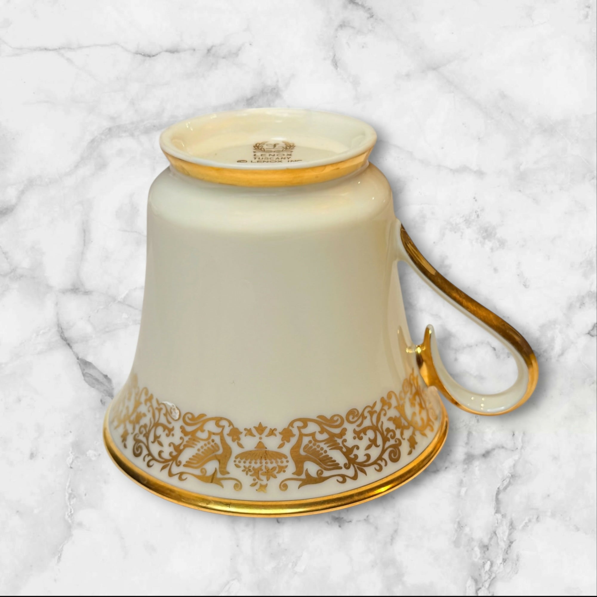 Lenox Tuscany Footed Tea Cup | Gold Trim | Ivory | Excellent Condition
