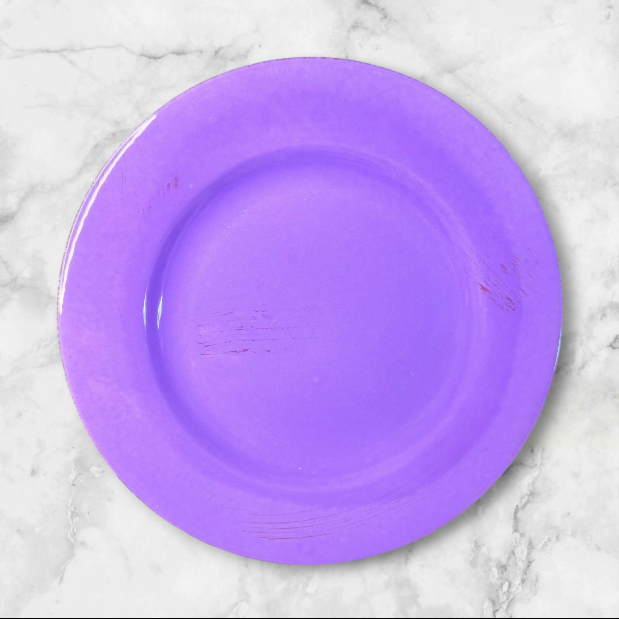 HOME Italy Purple Dinner Plates | Set of 6 | Italian Ceramic | Great Condition