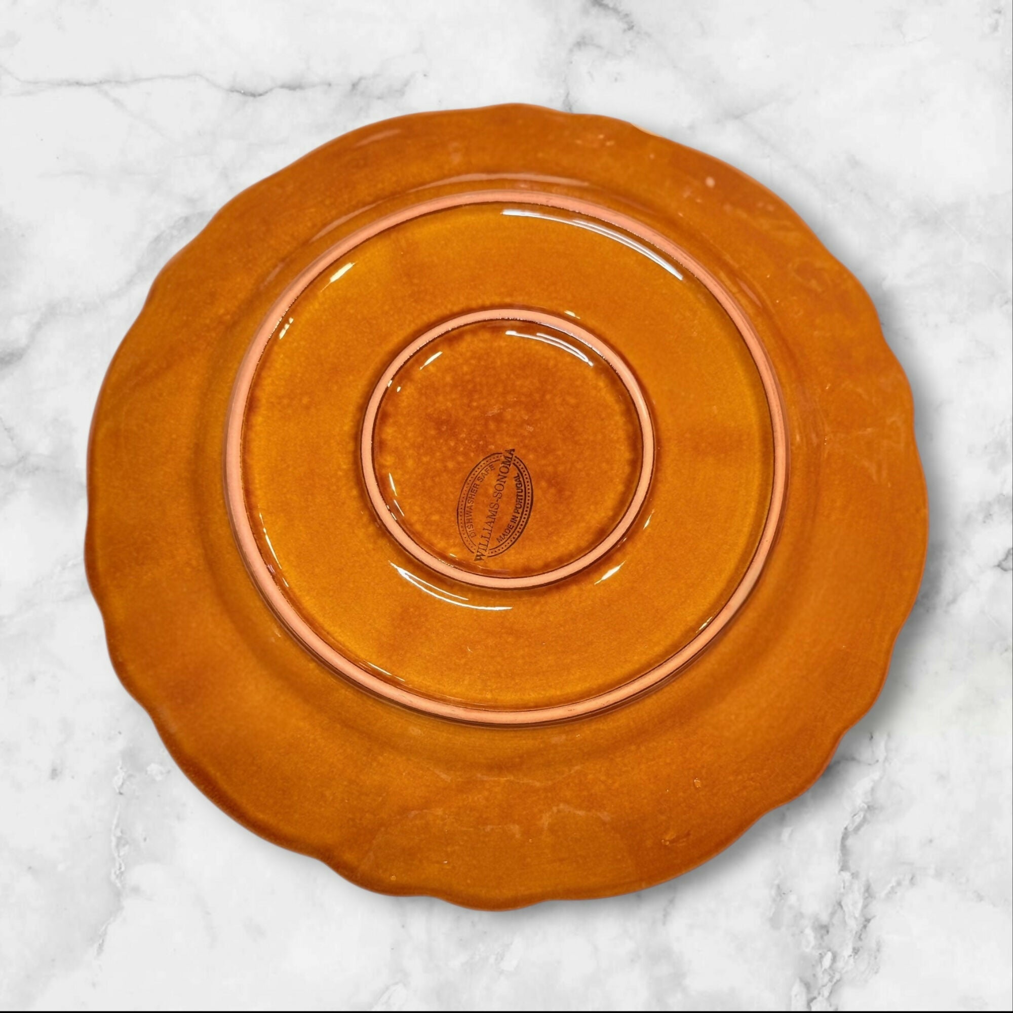 Williams Sonoma Queen Anne Caramel Dinner Plates | Set of 4 | Gently Used
