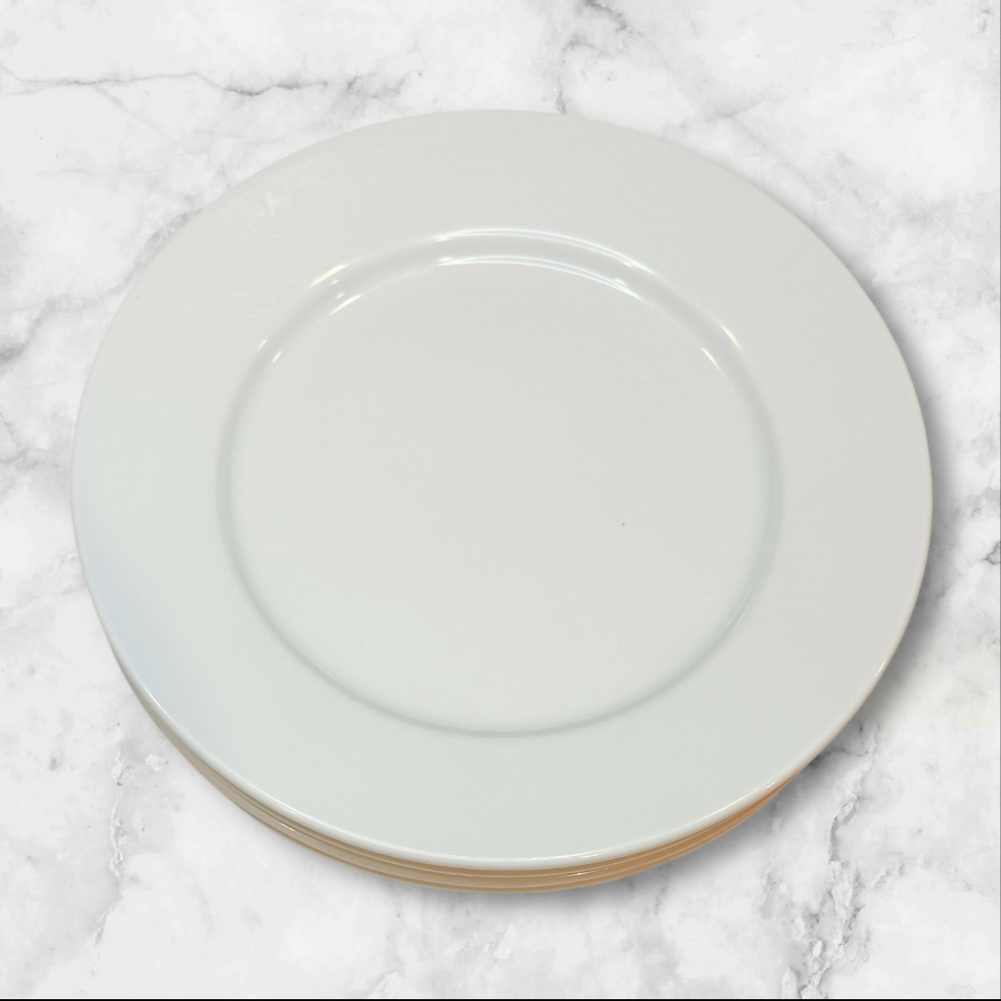Crate & Barrel Classic White Poland Plates Set of 4 | Great Condition
