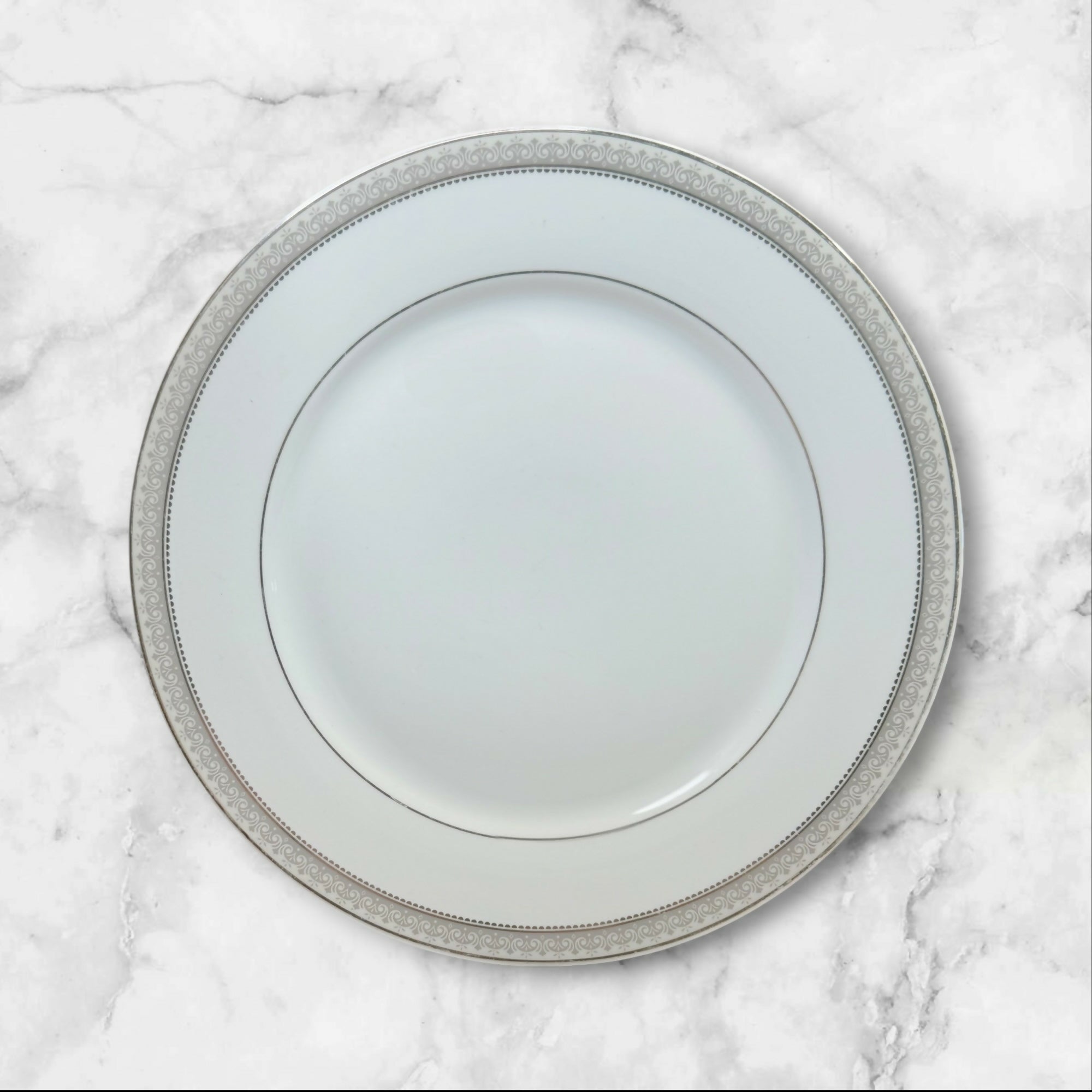 Mikasa Platinum Crown Dinner Plates | Set of 4 | Great Condition