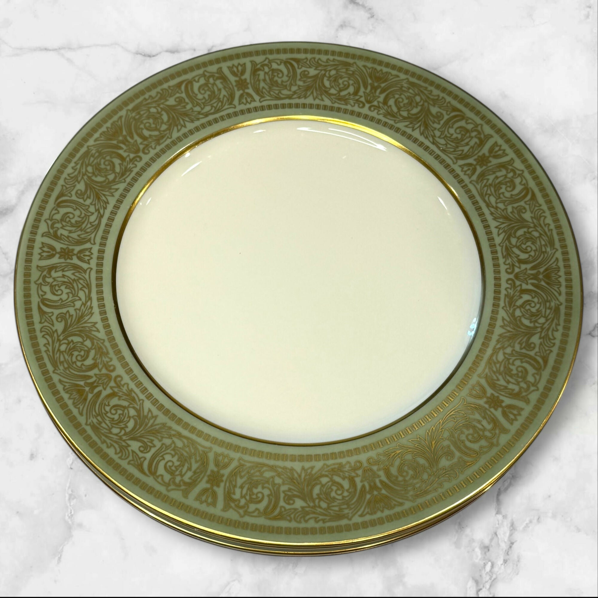 Mikasa Rosemont Bone China Dinner Plates | Set of 4 | Excellent Condition