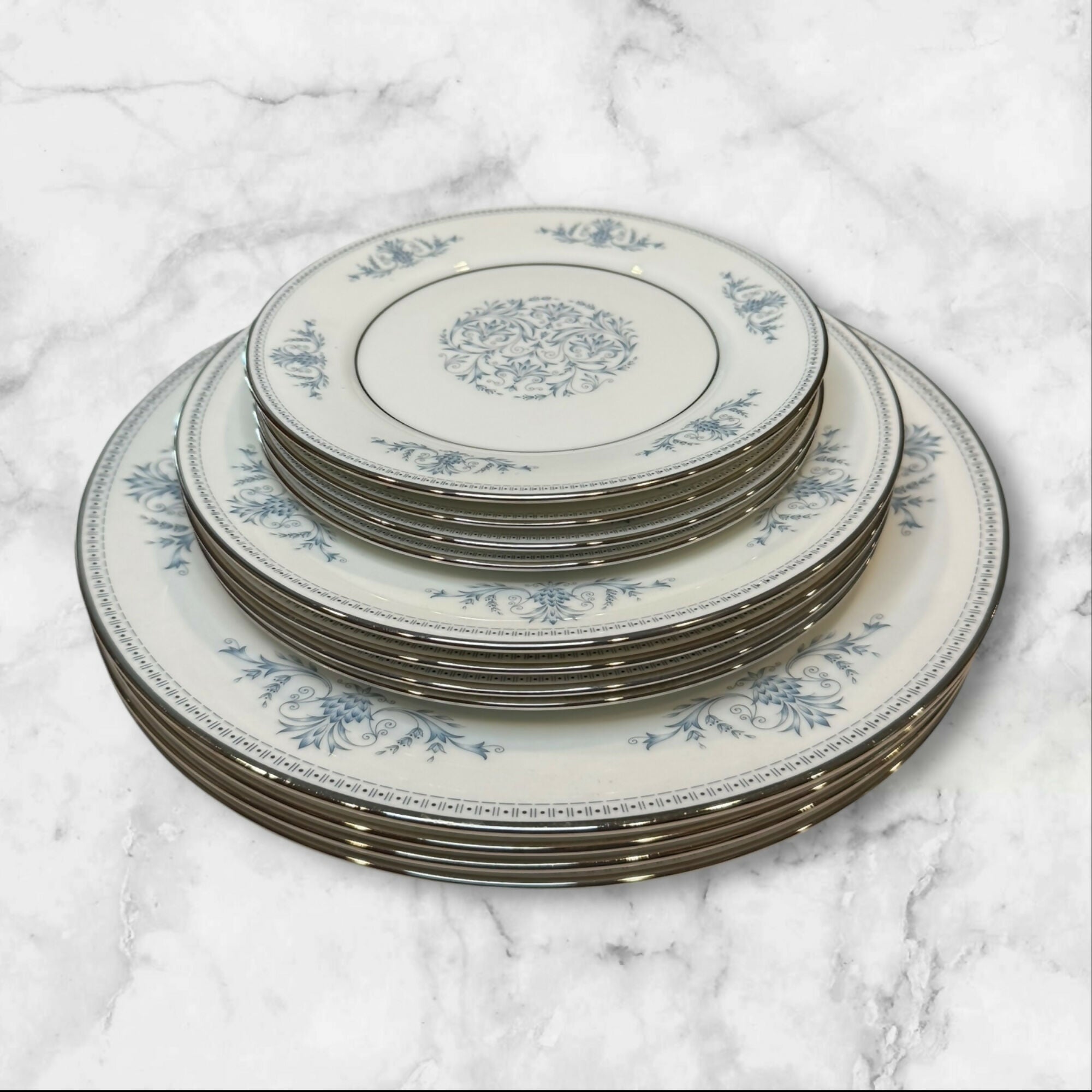 Oxford (Lenox) Bryn Mawr Dinner, Salad & Bread Plates Set of 12 | Exc Condition