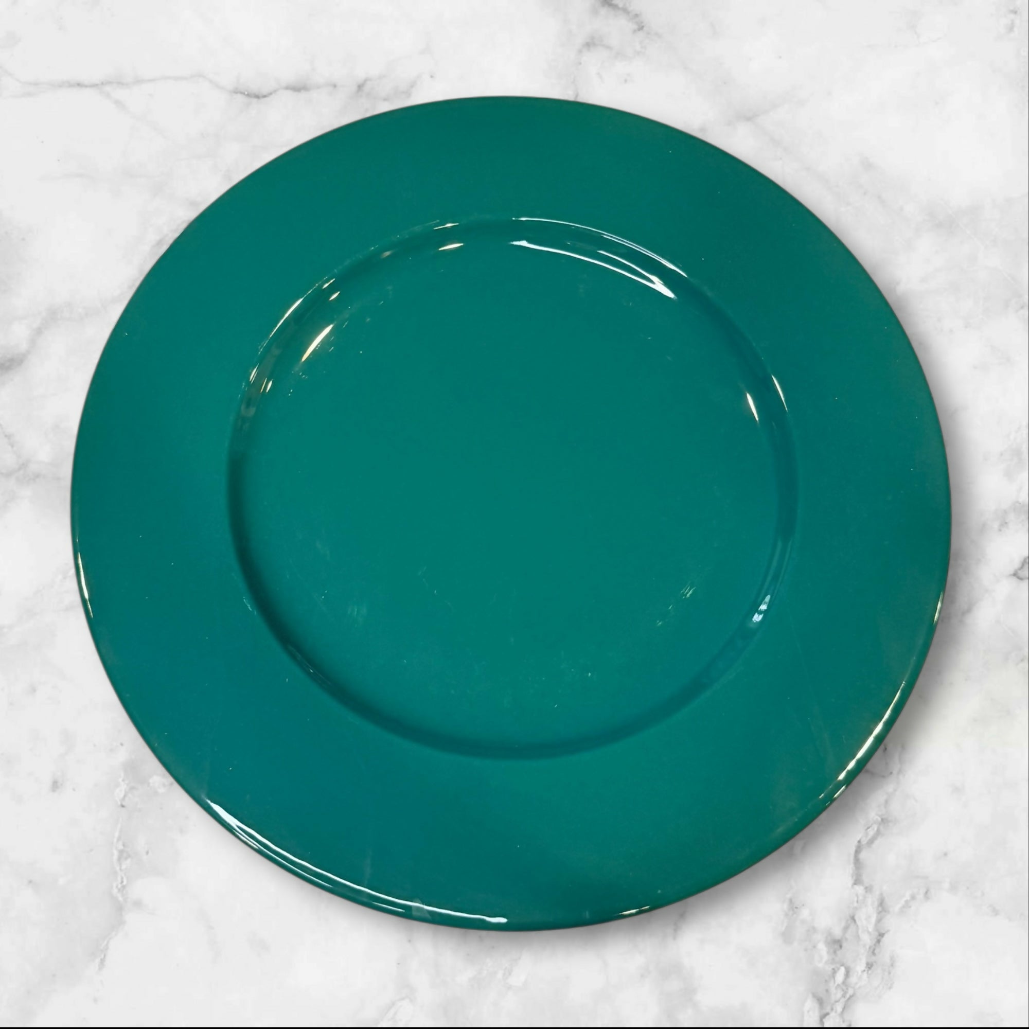 Pier 1 Italy Green Charger Dinner Plates | Set of 4 | Excellent Condition