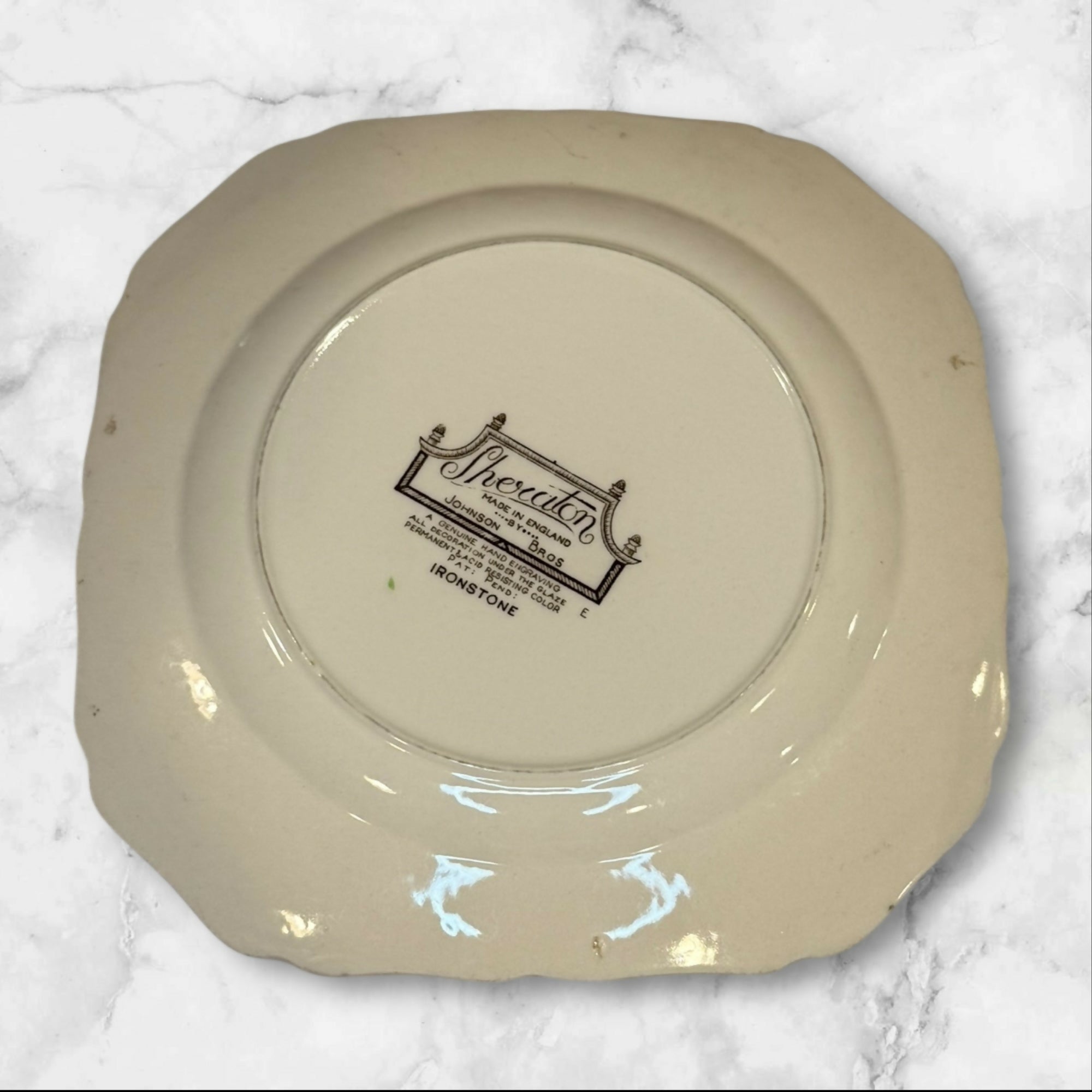 Johnson Brothers Sheraton Floral Center Salad Plates | Set of 4 | Good Condition