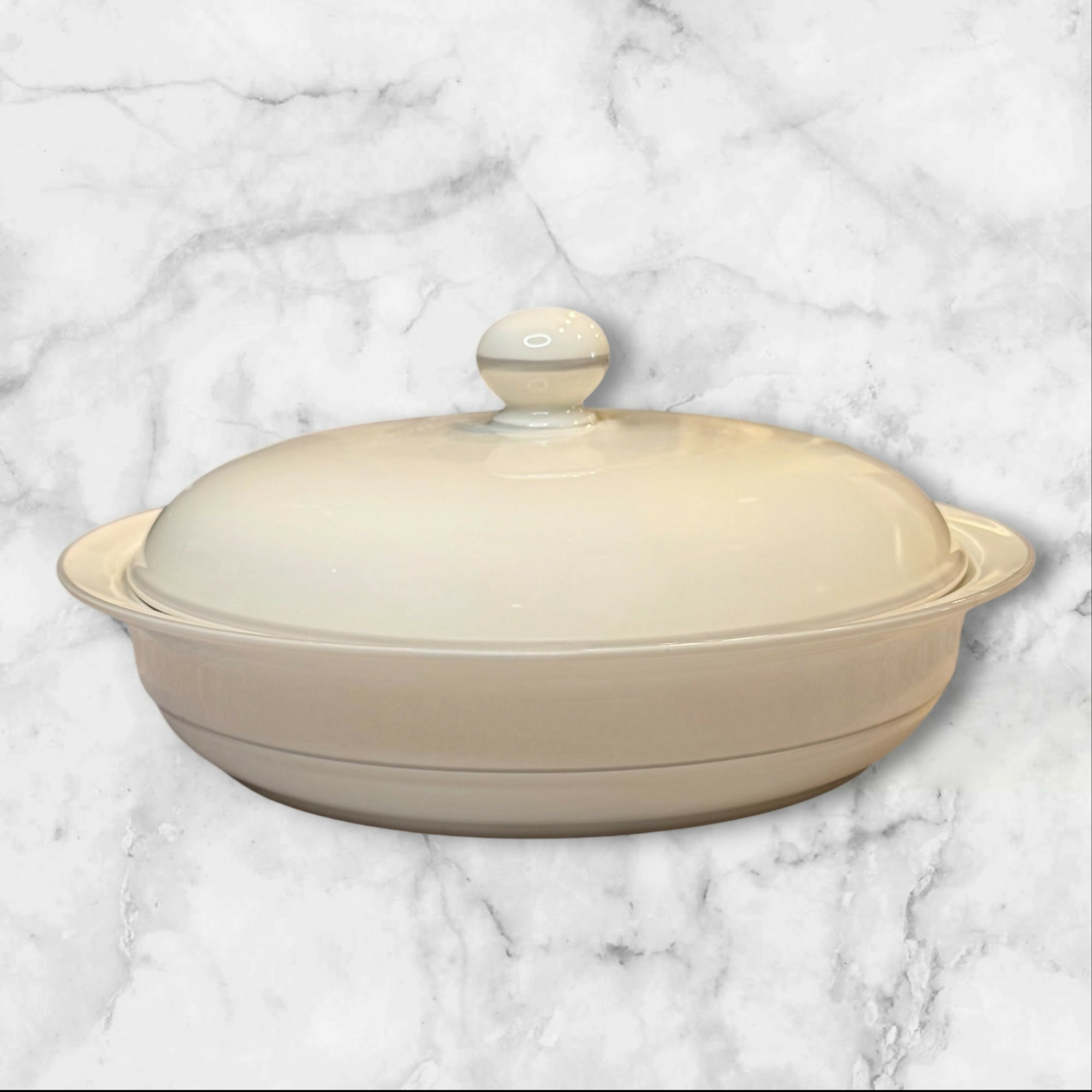 Lenox Gray Pinstripes Covered Vegetable & Casserole Set | Excellent Condition