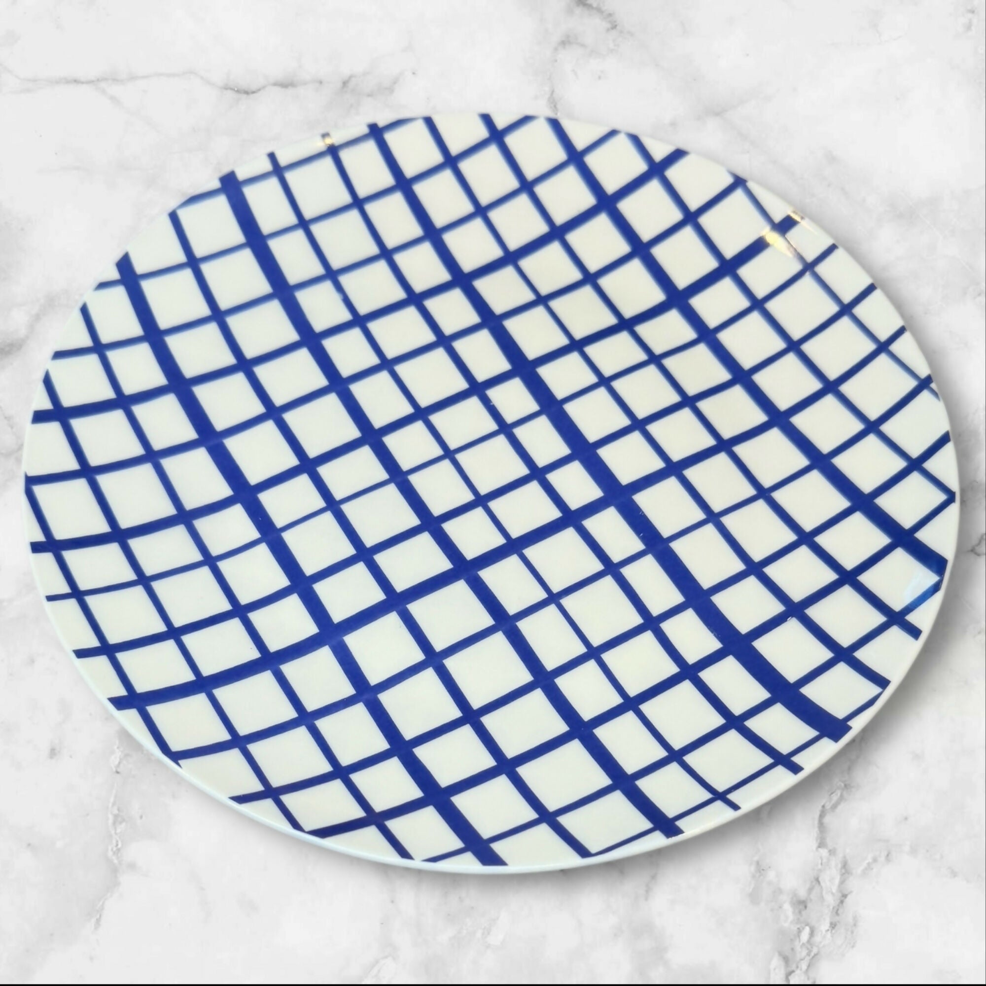 GAP Home Blue & White Assorted Pattern Salad Plates | Set of 4 | Excellent Condition