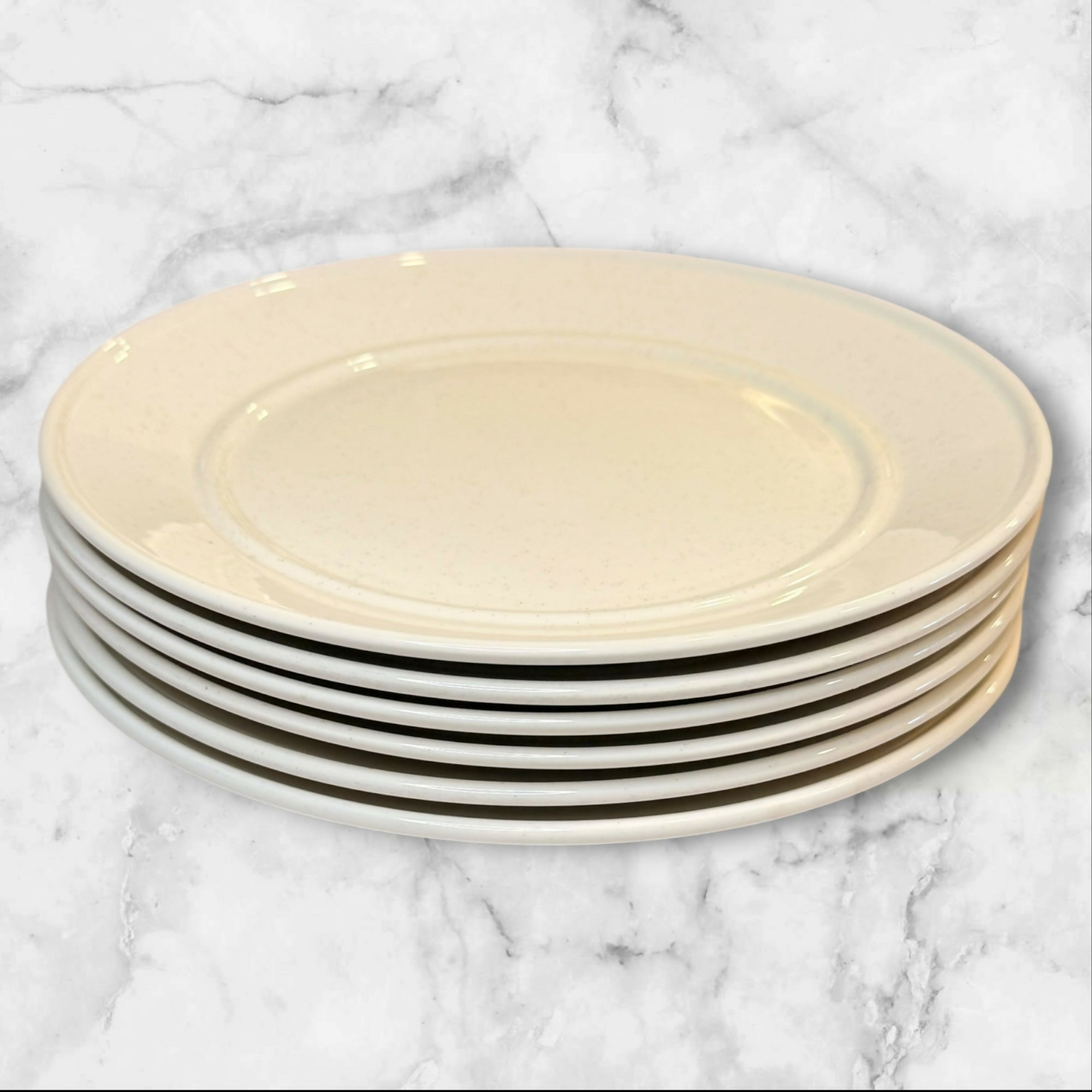 Mikasa Bob Van Allen Separates GX900 Textured White Plates Set 6 | Excellent