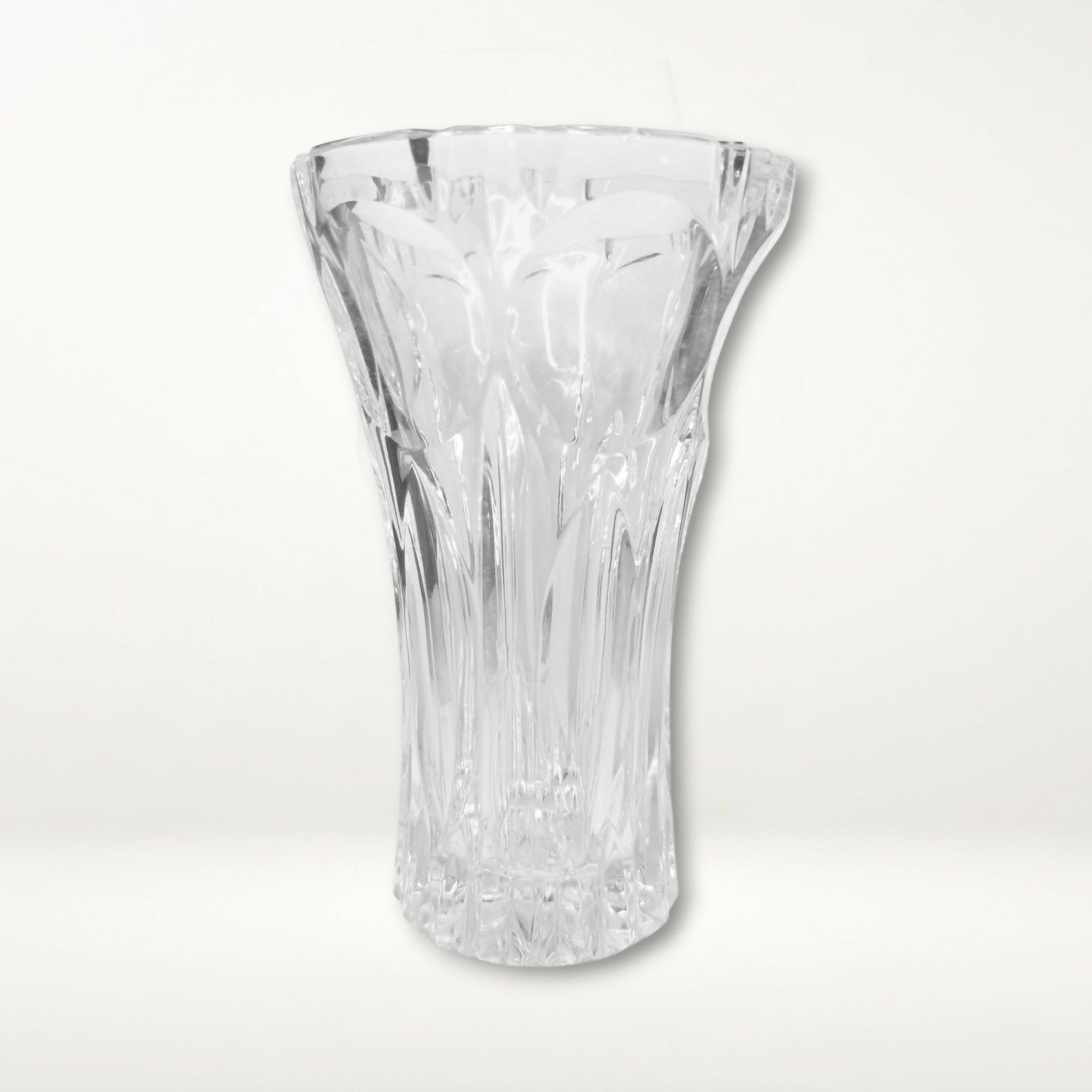 Crystal Cut Glass Flared Vase | 7.125 Inch | Gently Used