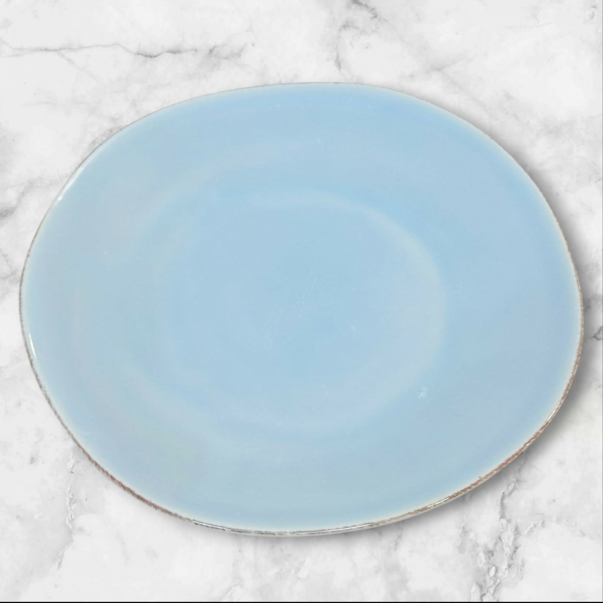 Crate & Barrel Marin Blue Salad Plates Set of 6 | Gently Used Condition