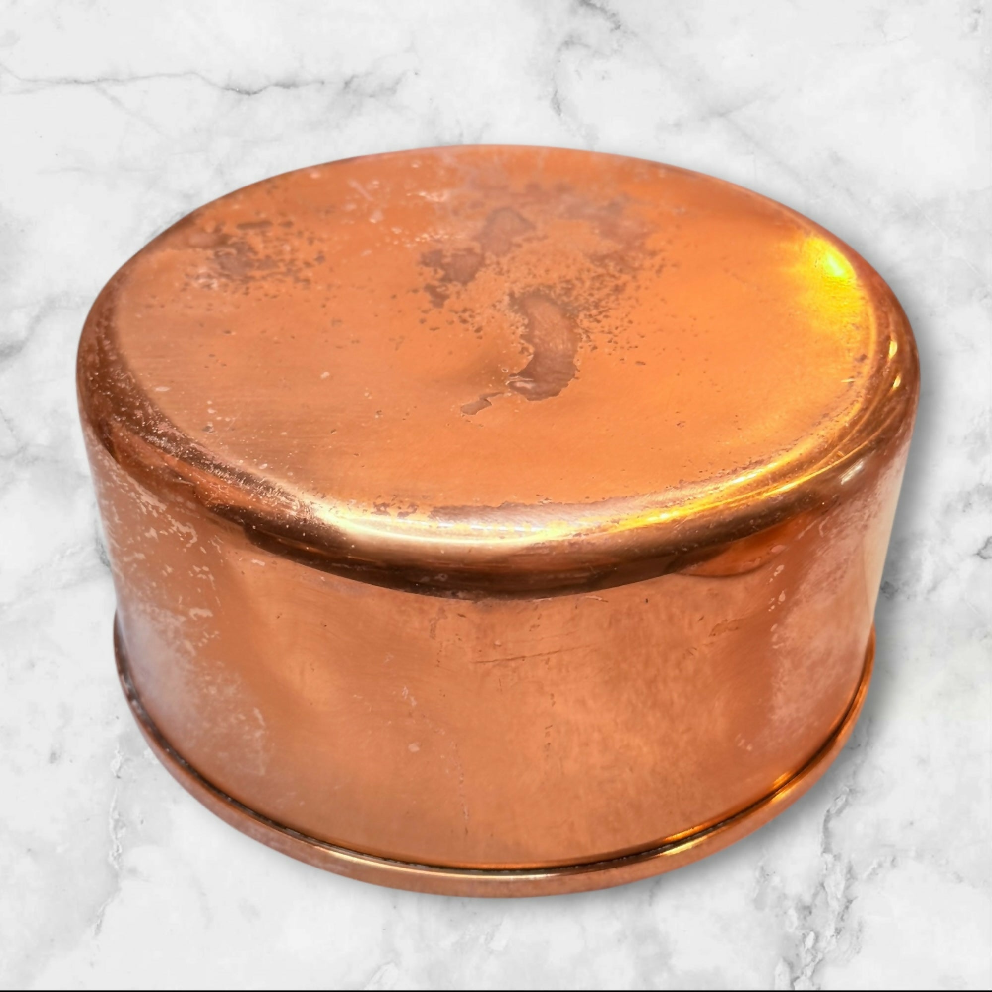 Made in Portugal Copper Saucepans | Set of 2 | Brass Handles | Good Condition
