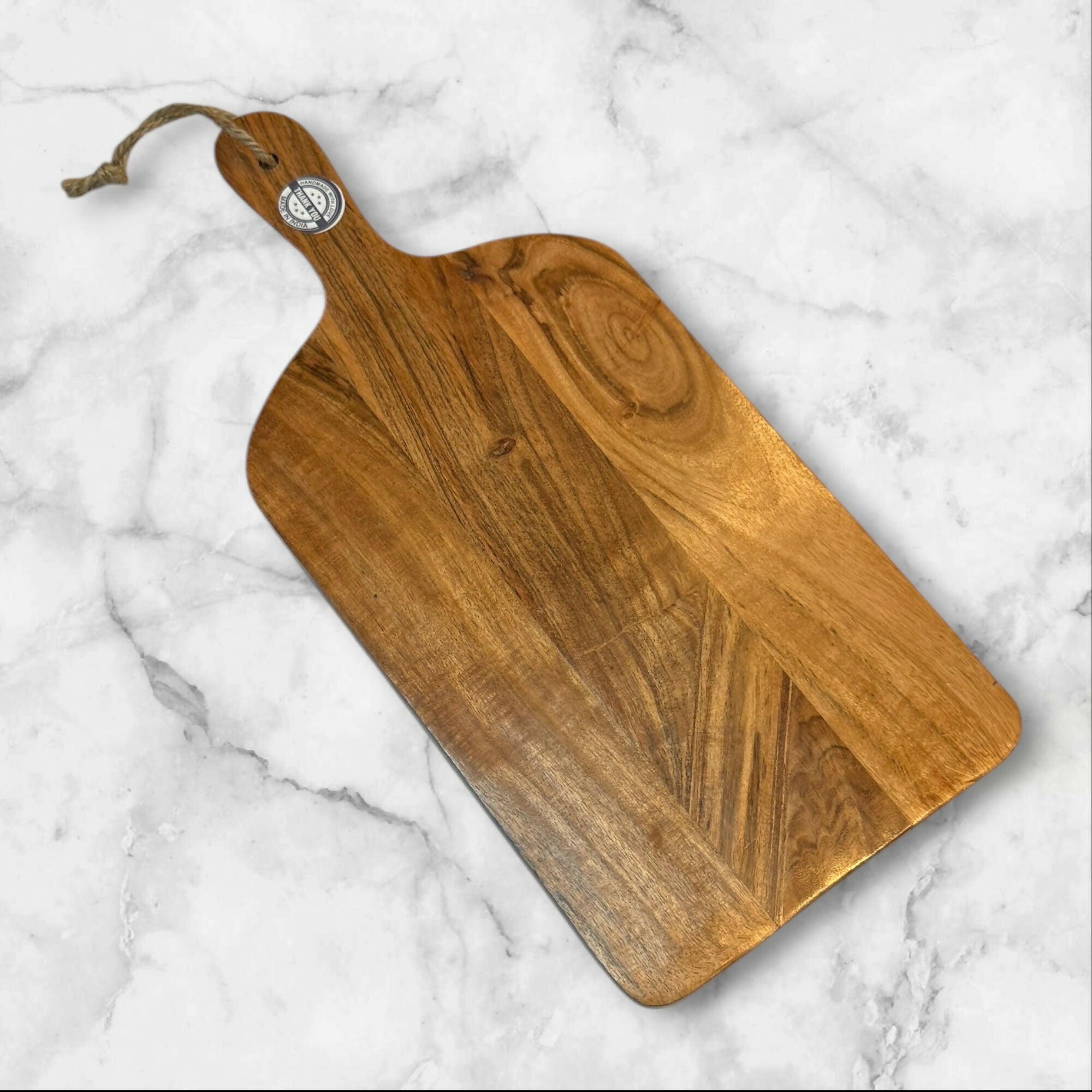 Handmade Acacia Wood Charcuterie Serving Board Paddle | Great Condition