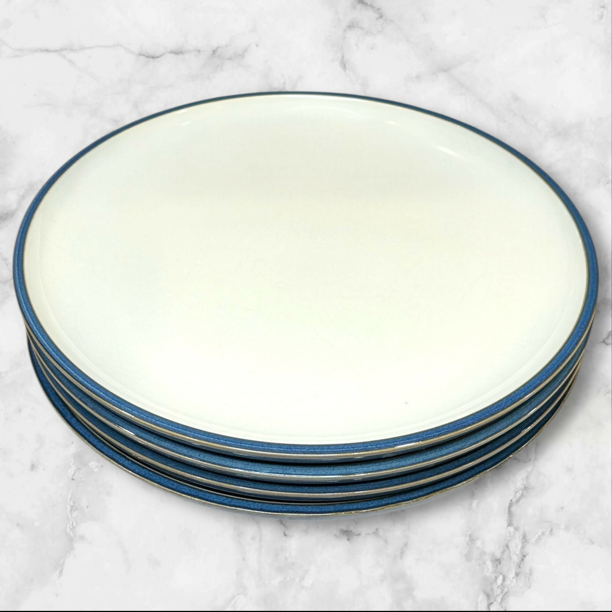 Dansk Plateau Blue Dinner Plates | Set of 4 | Good Condition