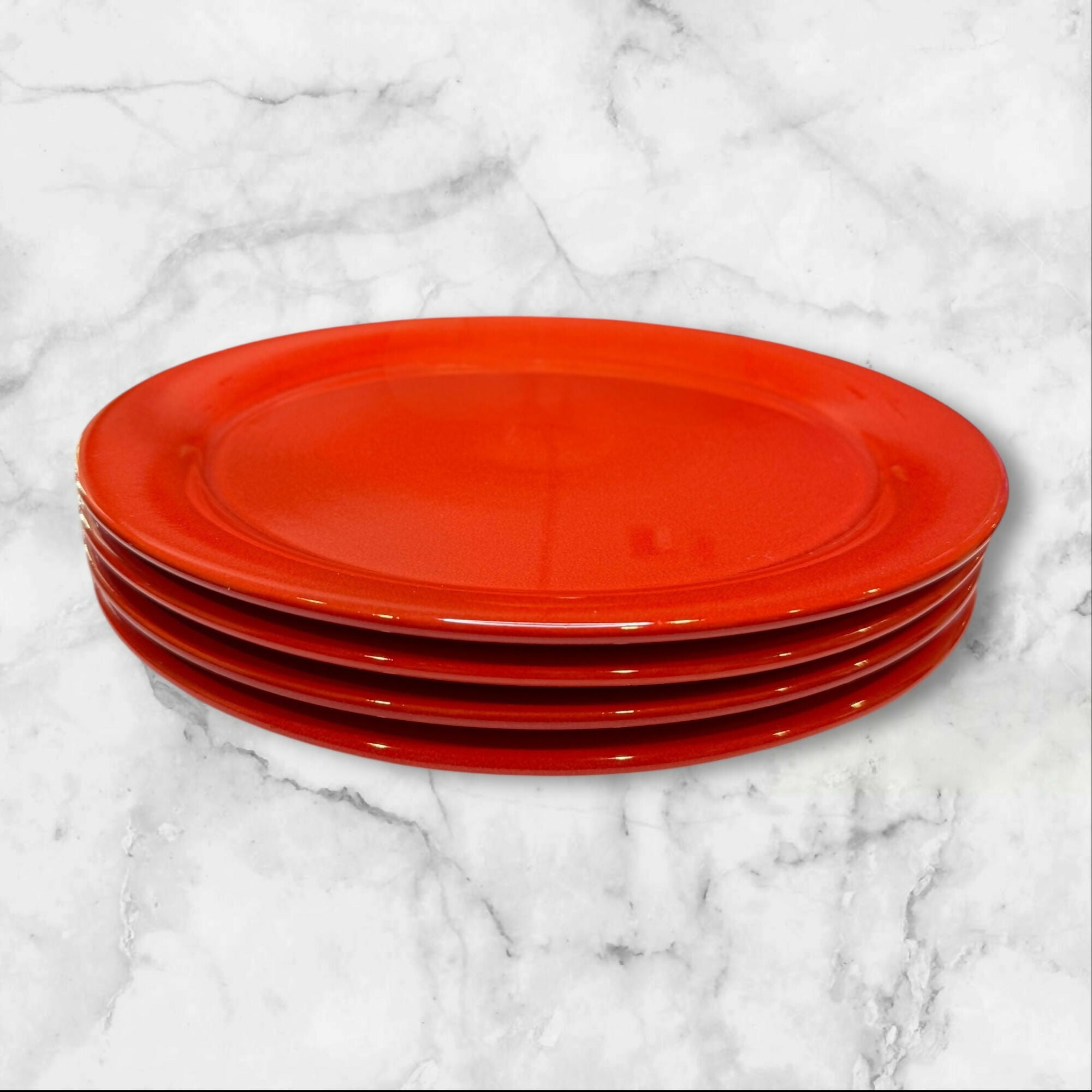 Waechtersbach Spain Red Dinner Plates | Set of 4 | Great Condition