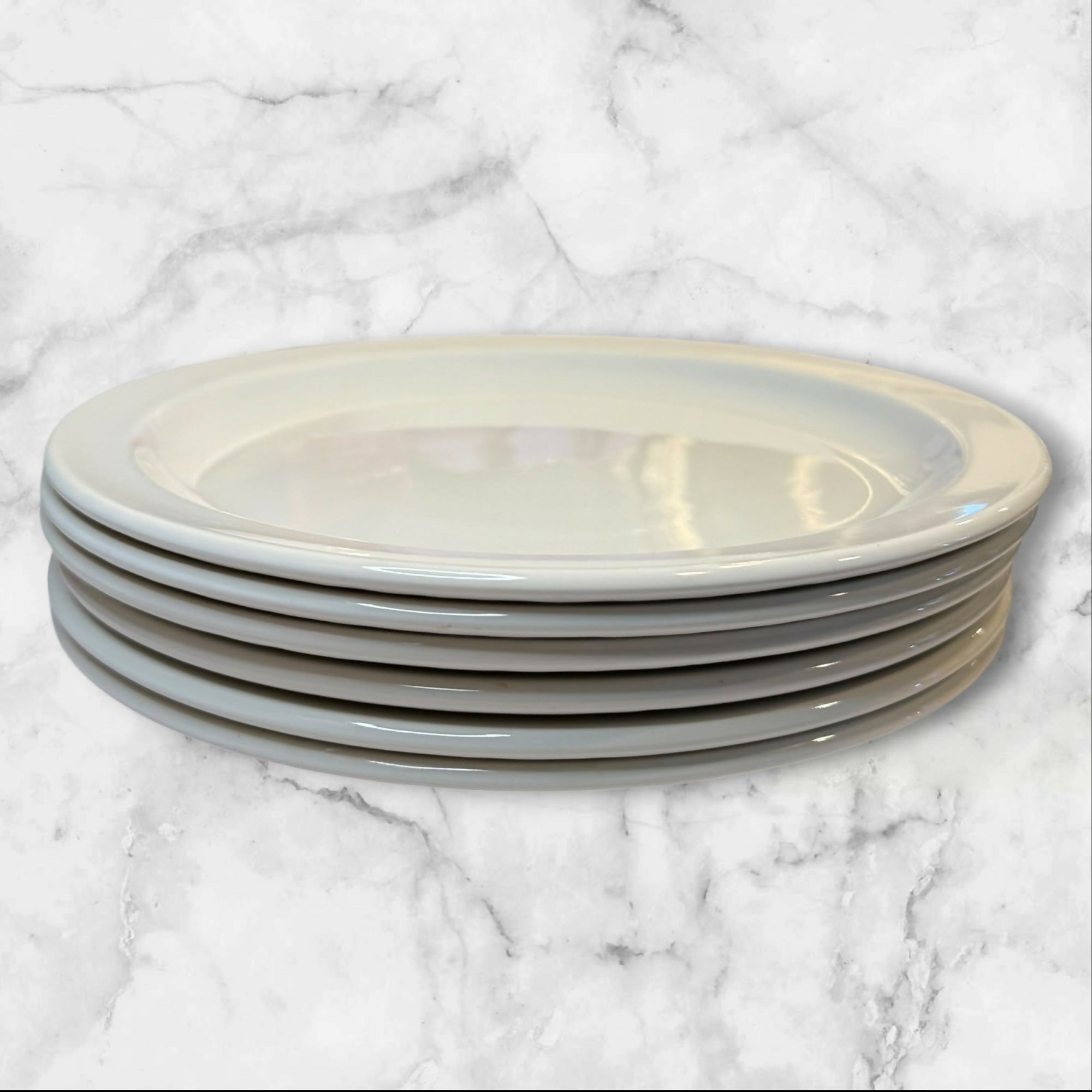Stonehenge White Dinner Plates by Midwinter | Set of 6 | Great Condition
