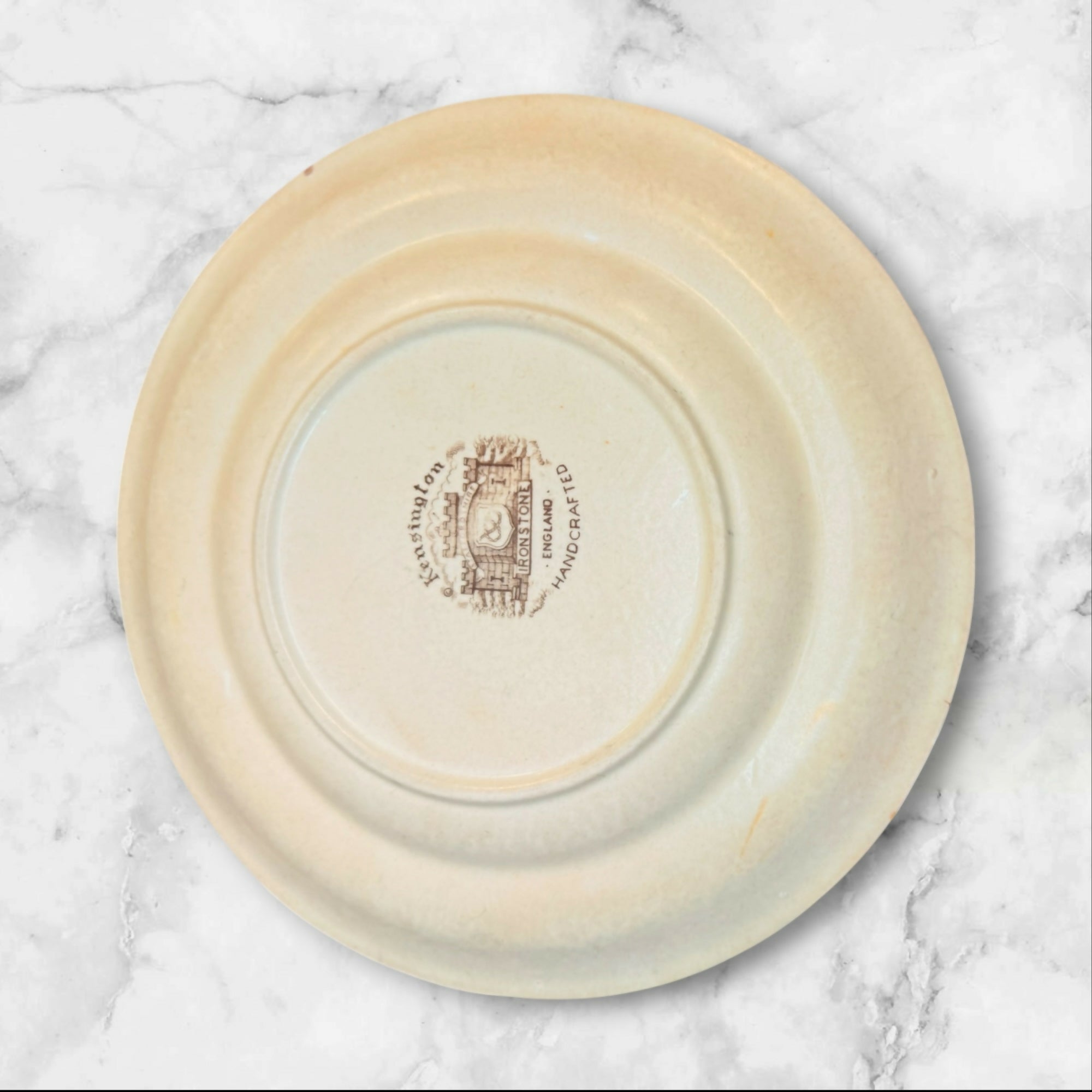 Kensington England Blue Floral Ironstone Dinner Plates Set of 4 | Good Condition