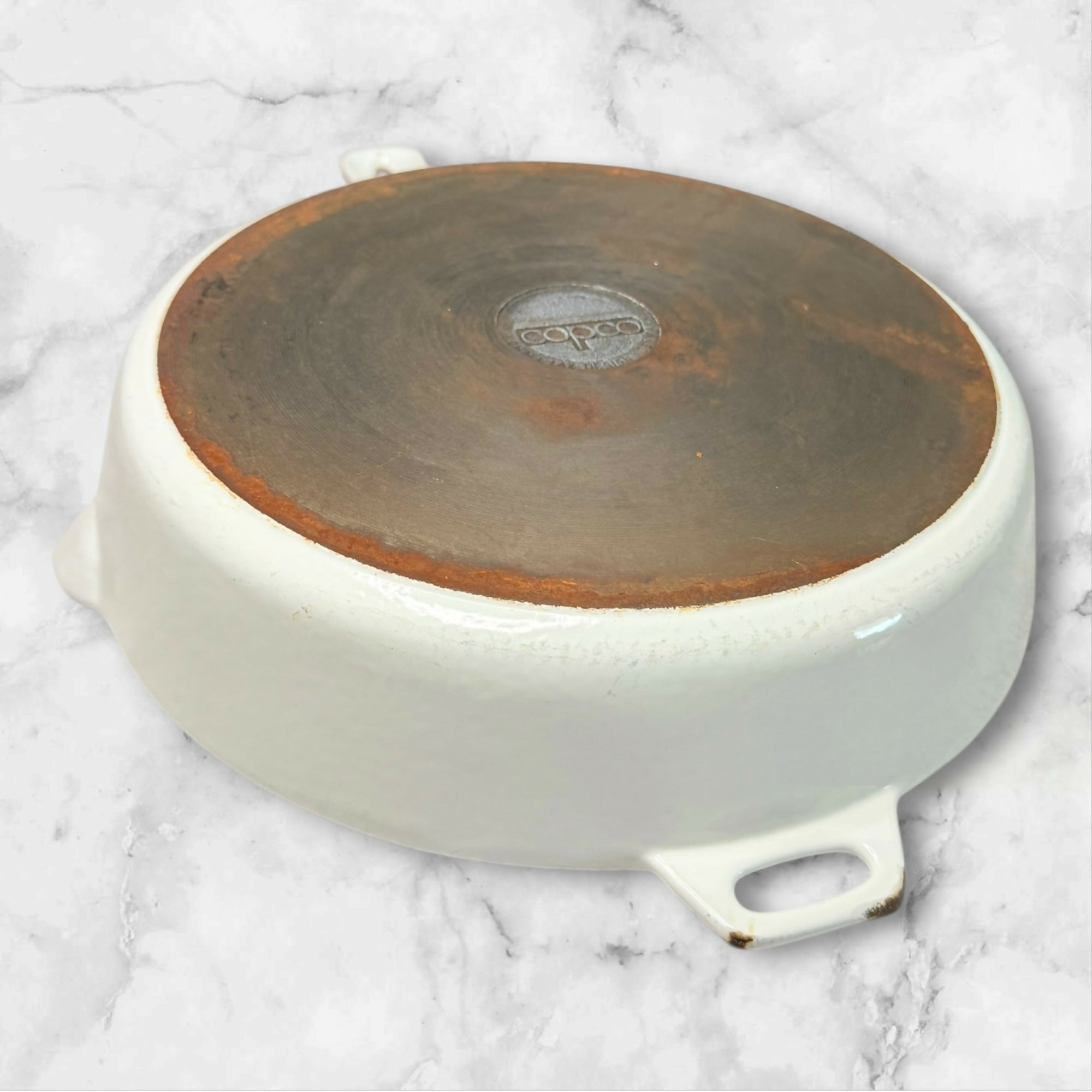Copco Michael Lax 12 Inch Enameled Cast Iron Skillet | Great Condition