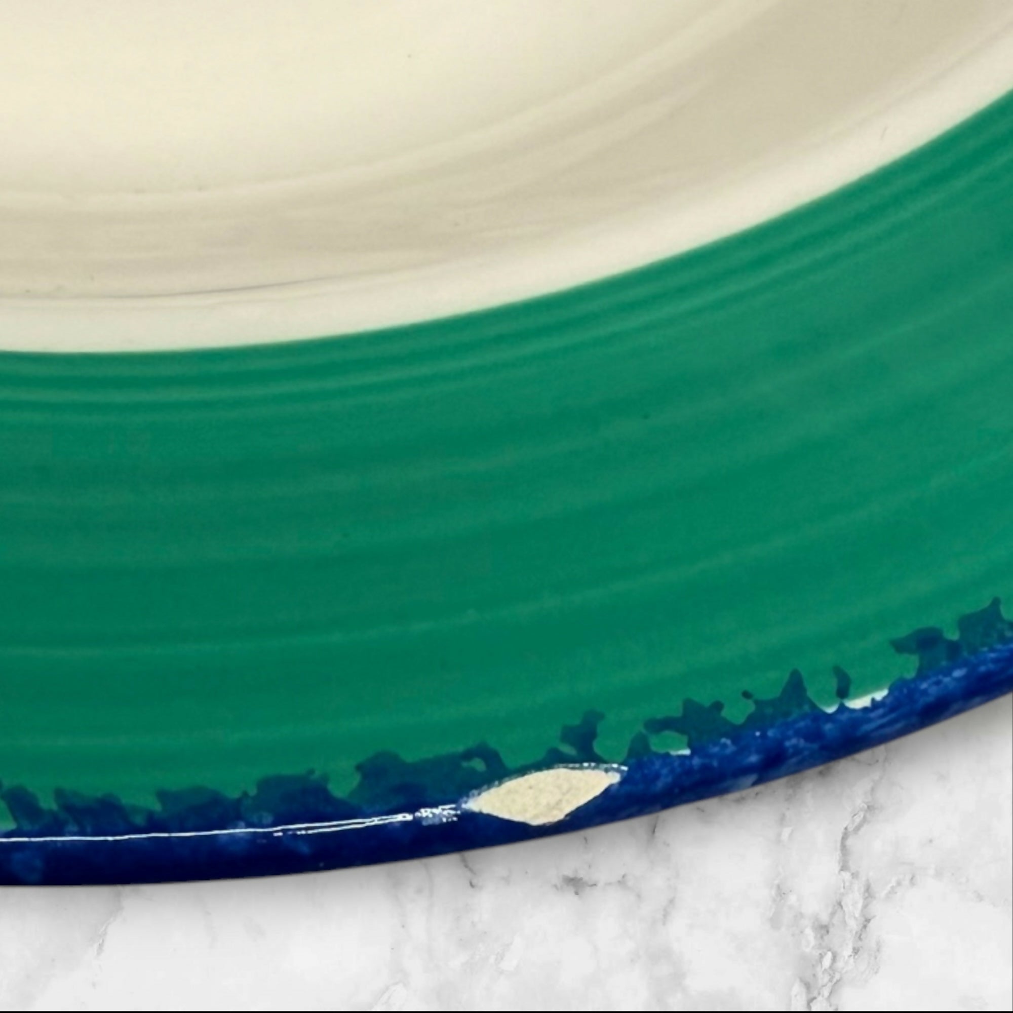 Pier 1 La Primula Turquoise Two Tone Bowls | Set of 4 | Great Condition