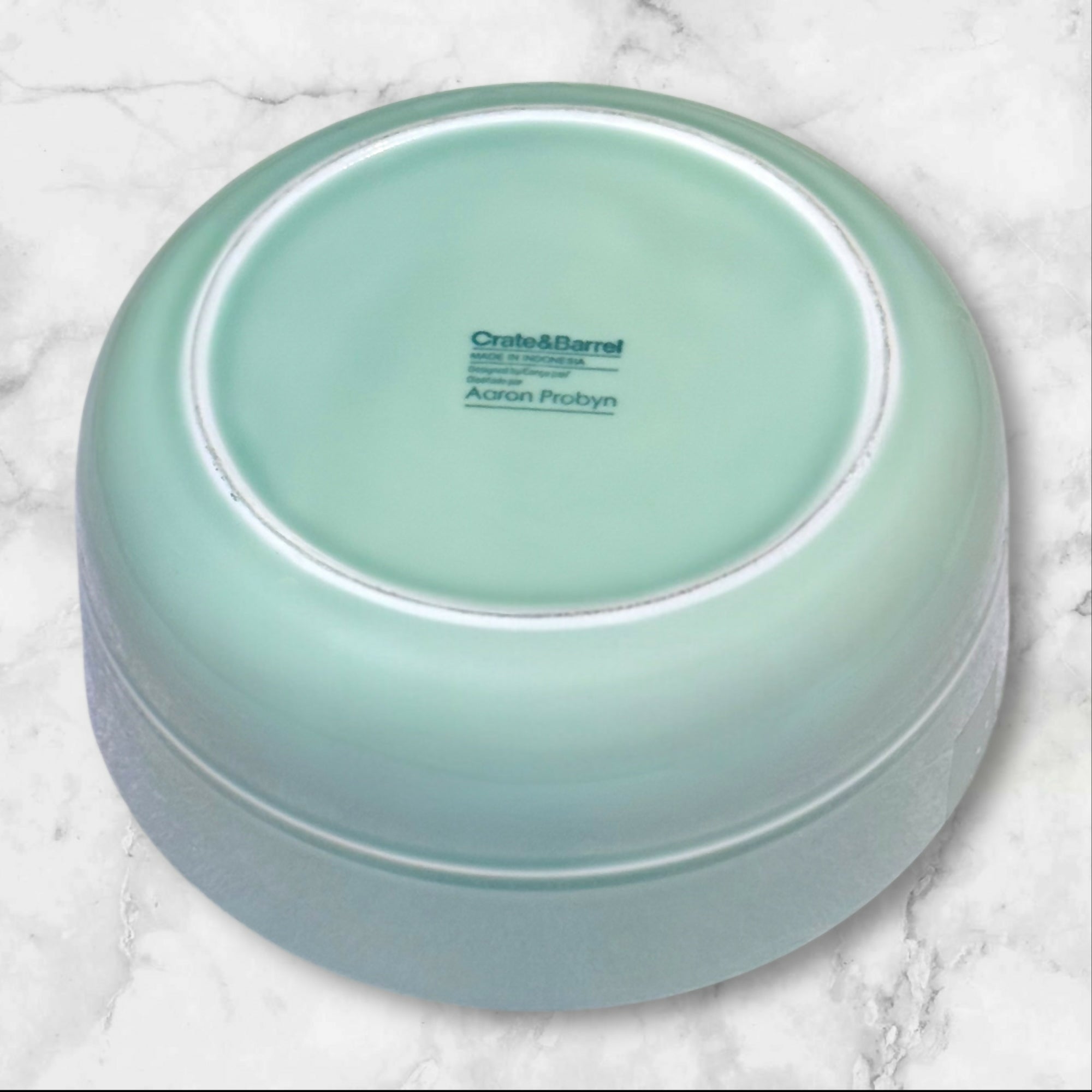 Crate & Barrel Hue Green & Blue Bowls | Set of 5 | Good Condition