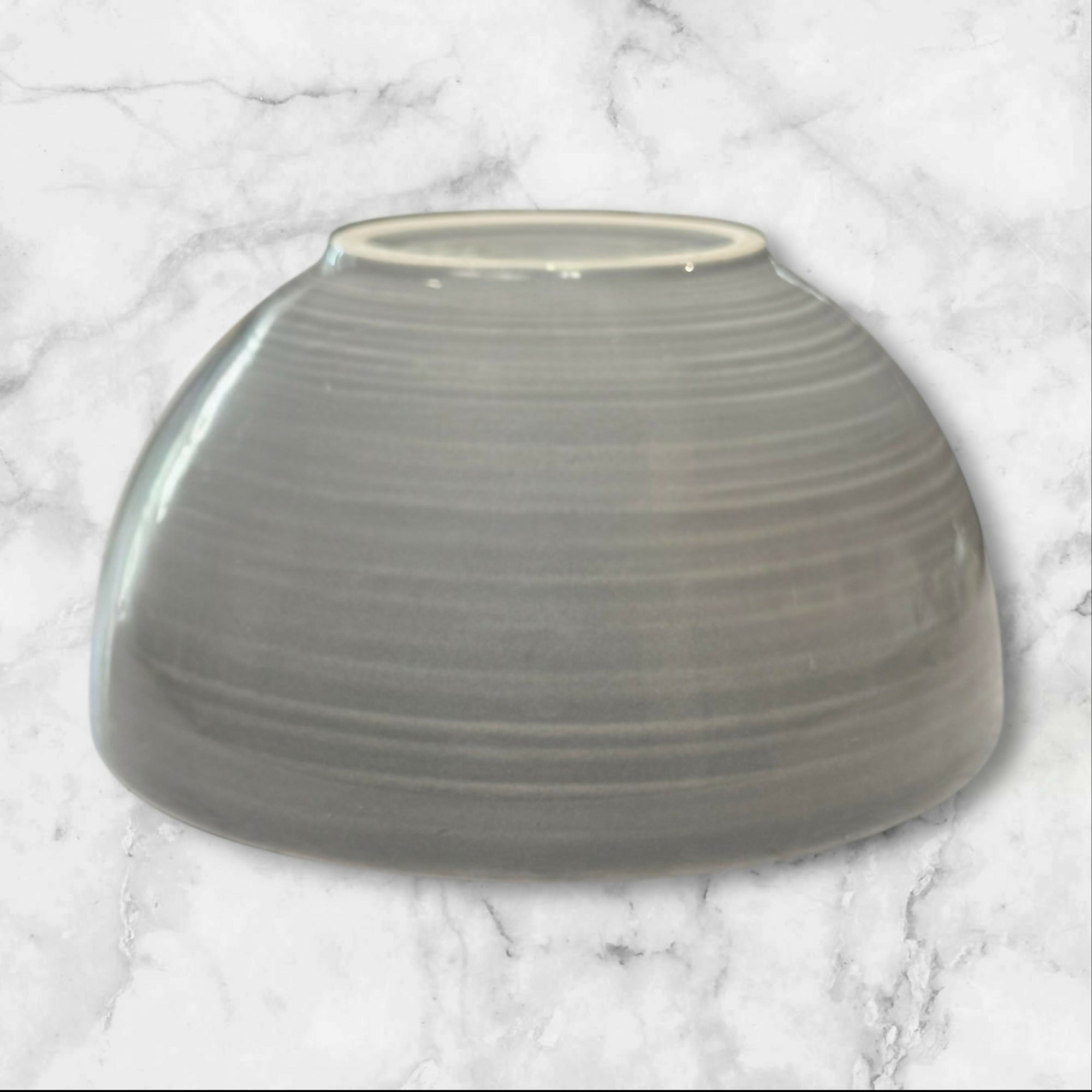 Pottery Barn Joshua-Gray Stoneware Bowls | Set of 4 | Excellent Condition