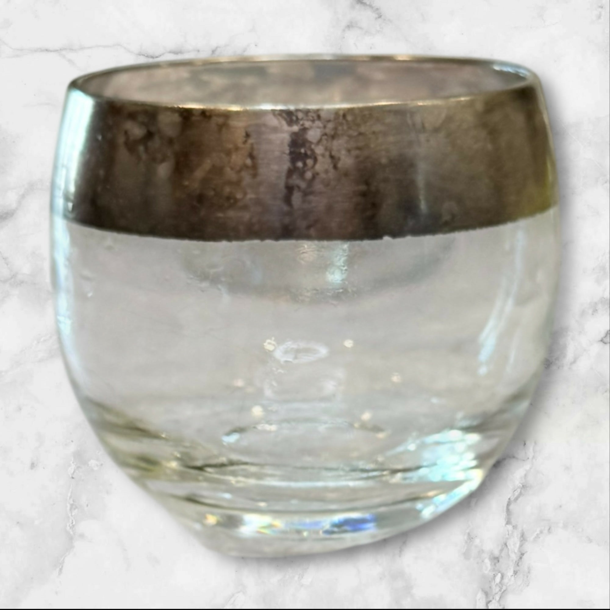 Dorothy Thorpe Silver Band Roly Poly Glasses | Set of 4 | Good Condition