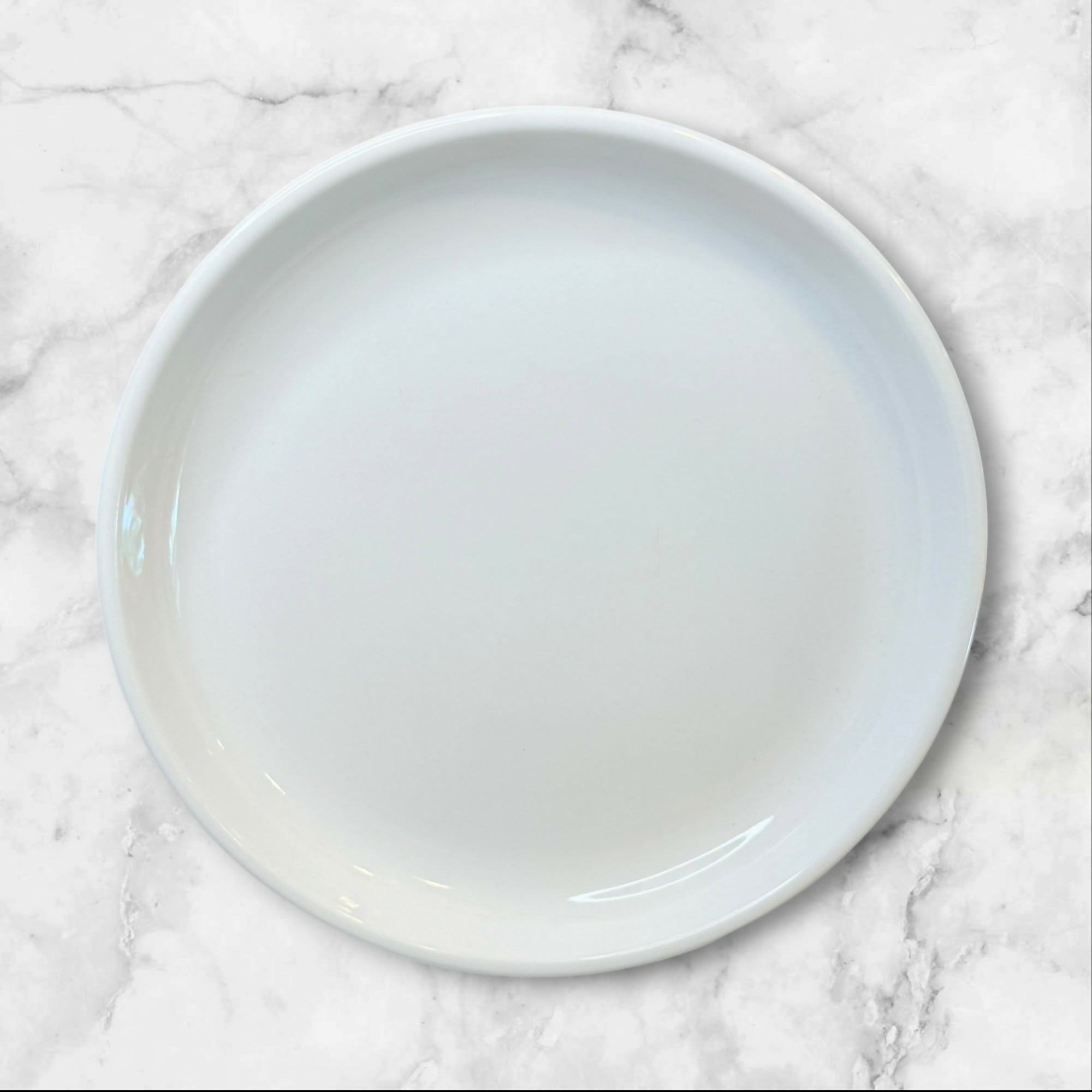Crate & Barrel Porcelain Salad Plates White | Set of 3 | Excellent Condition