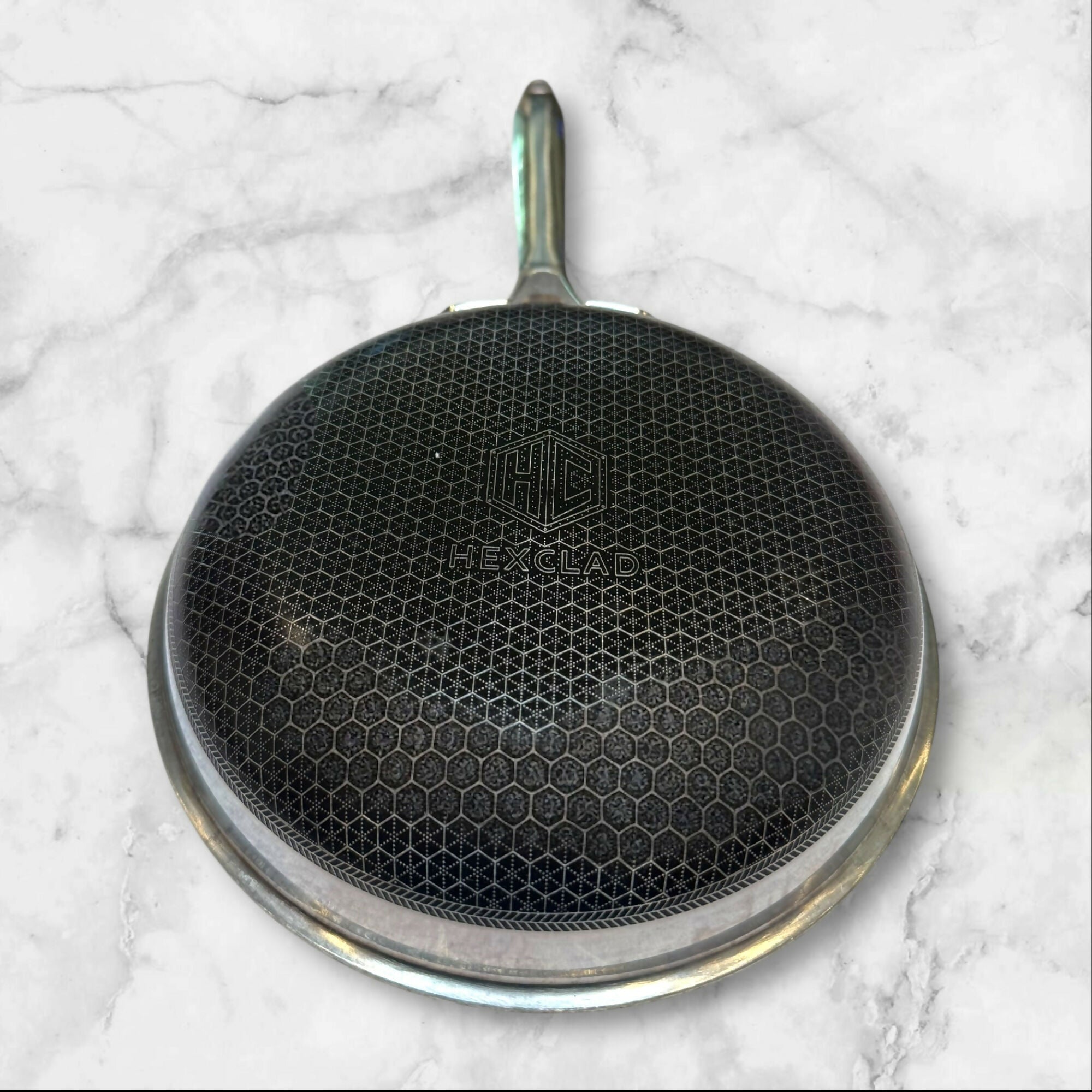 HexClad Hybrid Nonstick Fry Pan | 8.5” Stainless Steel Cookware | Great Condition