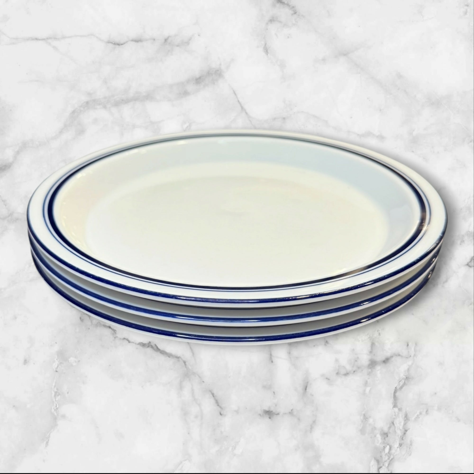 Dansk Christianshavn Blue Salad Plates| Portugal | Set of 3 | EUC