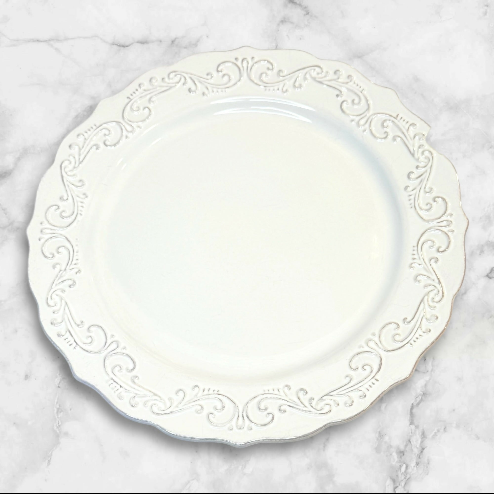 Pier 1 Antique Scroll Dinner Plates | Set of 6 | Gently Used