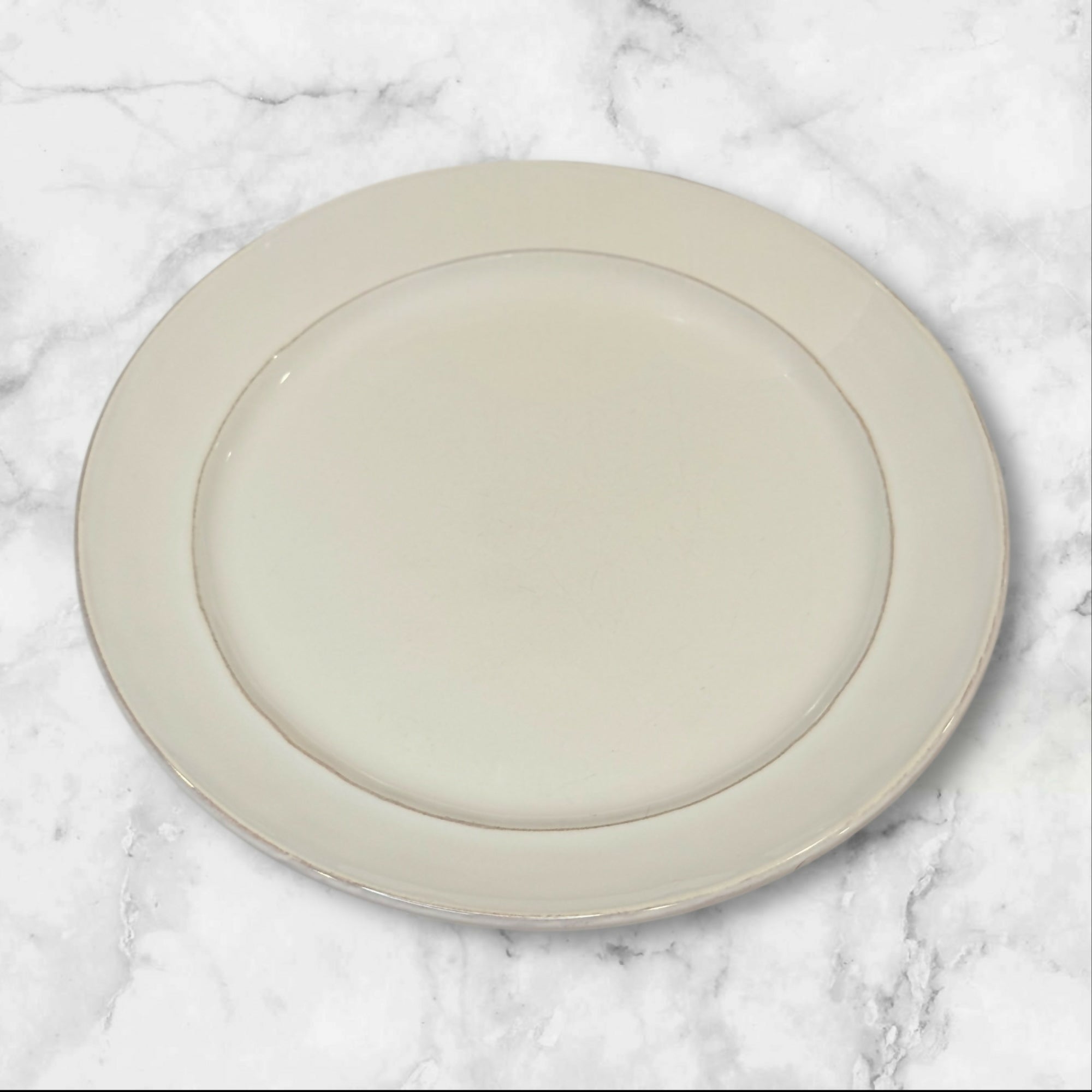 Pottery Barn Cambria Stone White Salad Plates | Set of 4 | Great Condition