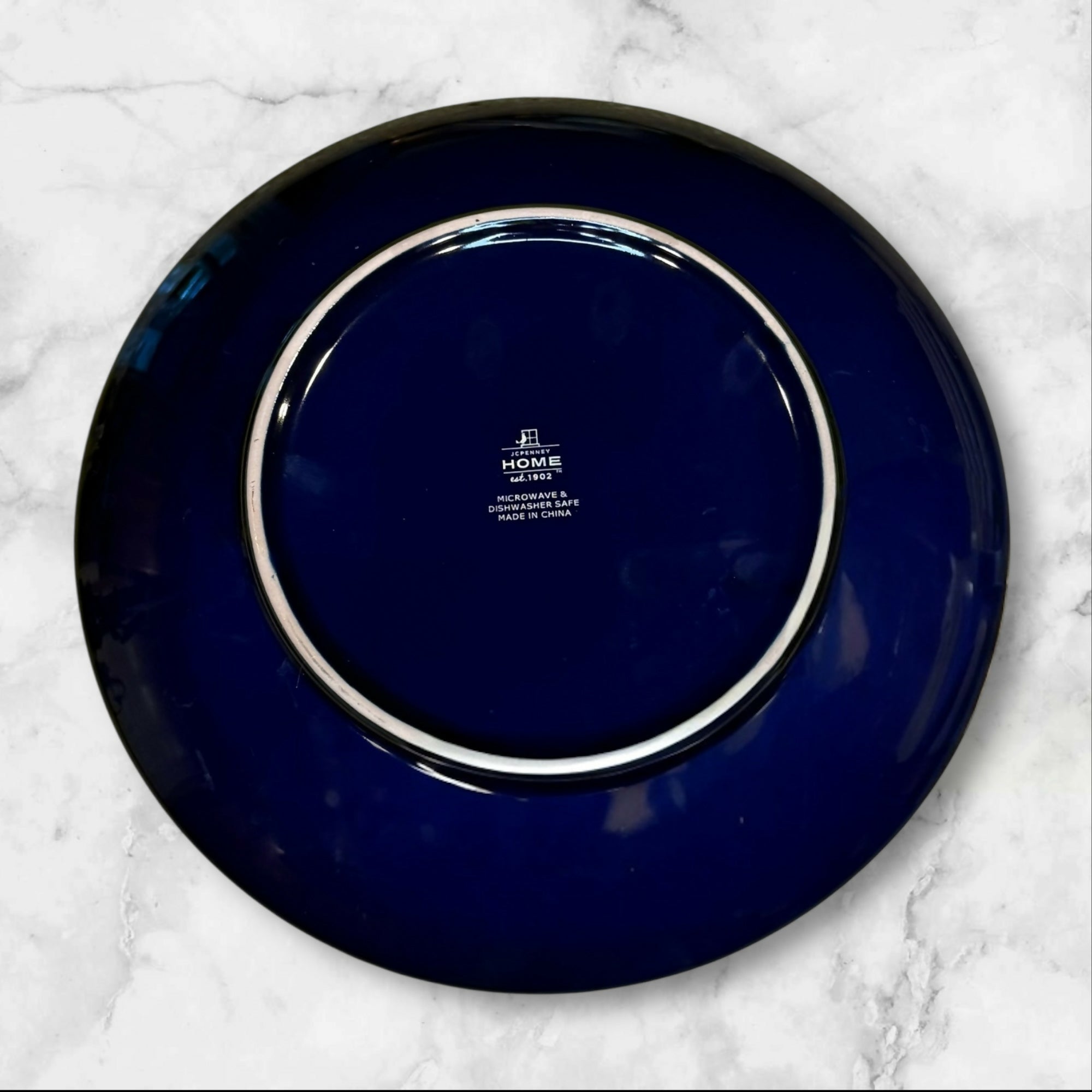 JCPenney Tangier Blue Dinner Plates | Set of 4 | Excellent Condition