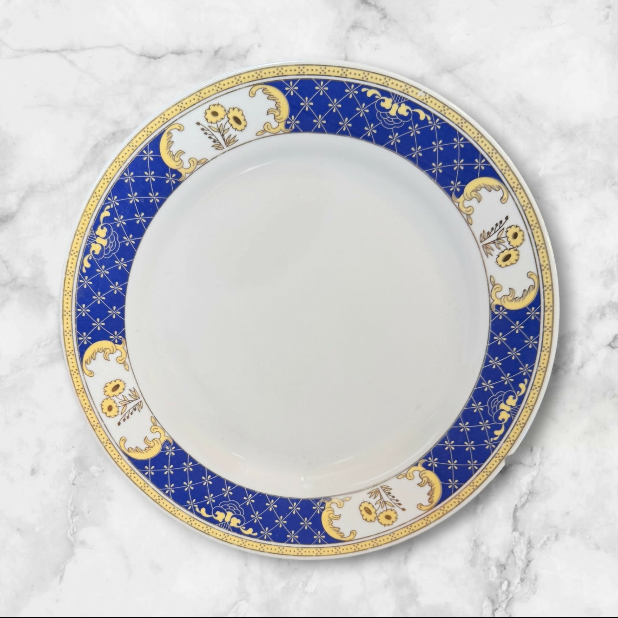 Bohemia Original Cobalt Gold Trim Dinner Plates | Set of 4 | Great Condition