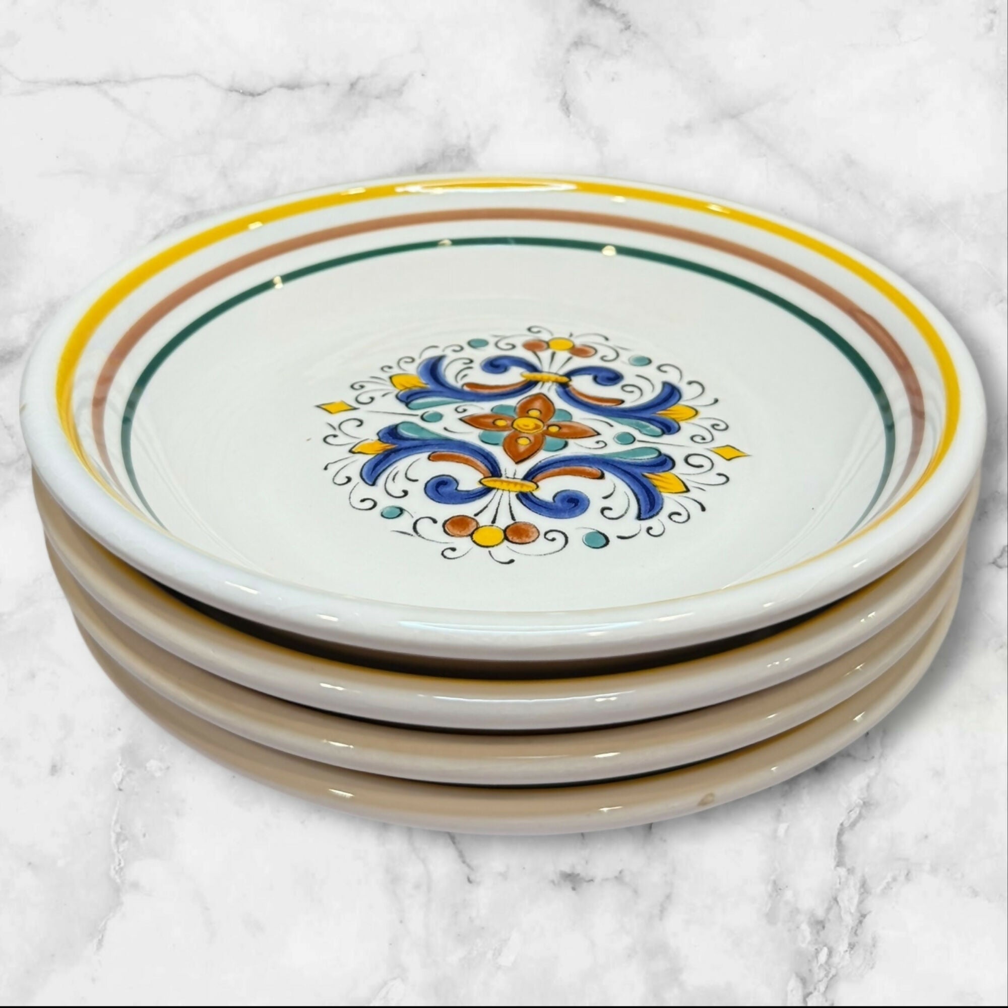 Boston Warehouse BWA8 Italian Soup Pasta Bowls | Set of 4 | Great Condition