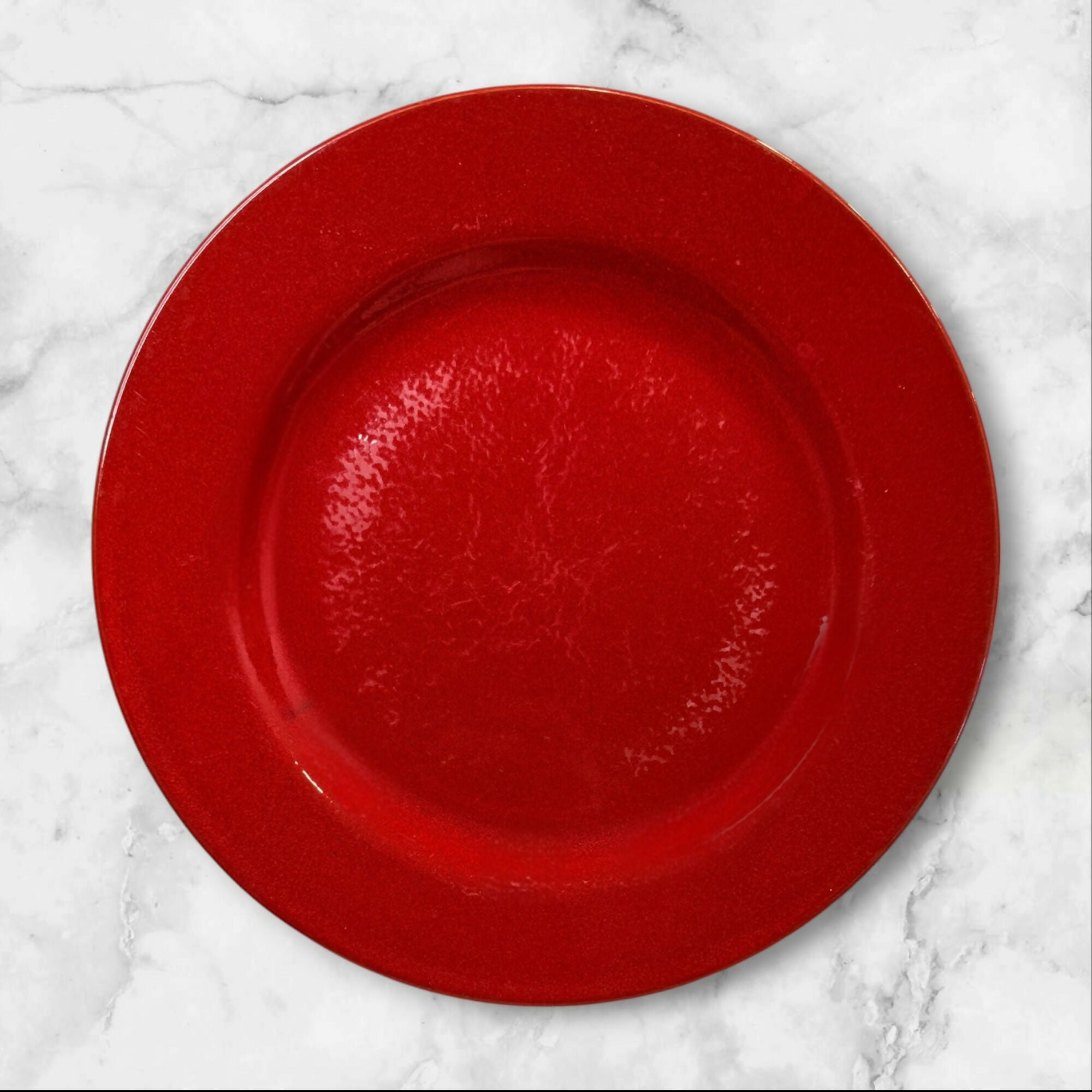 Pier 1 Red Dinner Plates | Set of 4 | Fair Condition