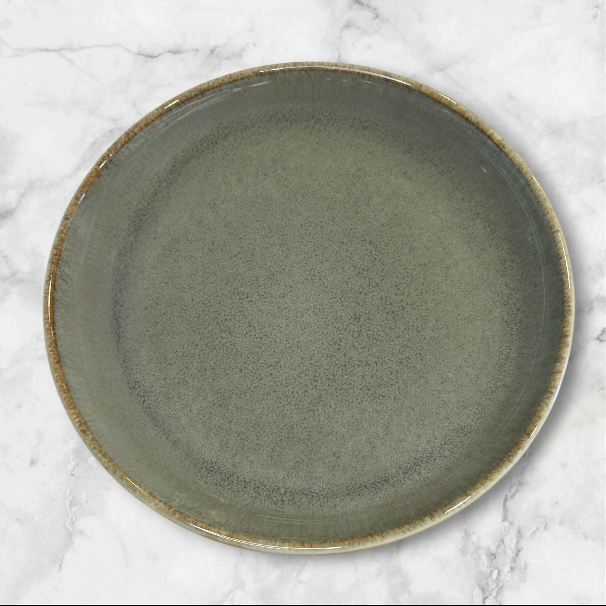 Sango Resona Moss Green Dinner & Salad Plates | Set of 8 | Excellent