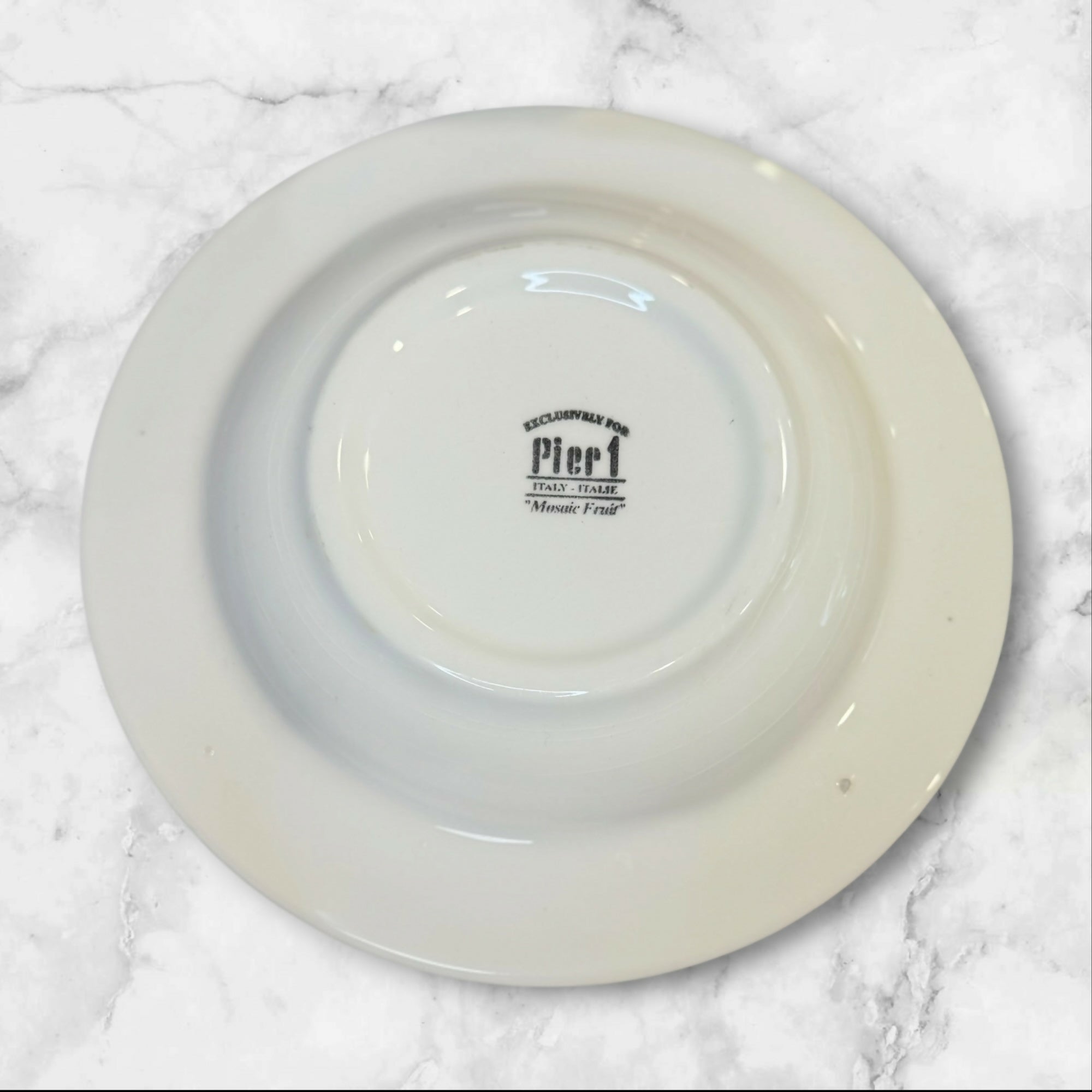 Pier 1 Mosaic Fruit Rim Soup Bowls | Set of 4 | Good Condition